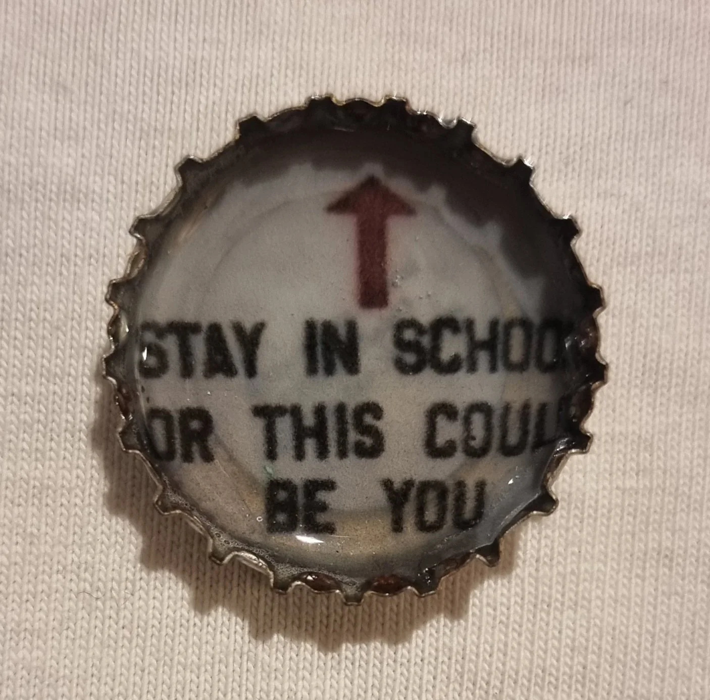 bottle cap pin