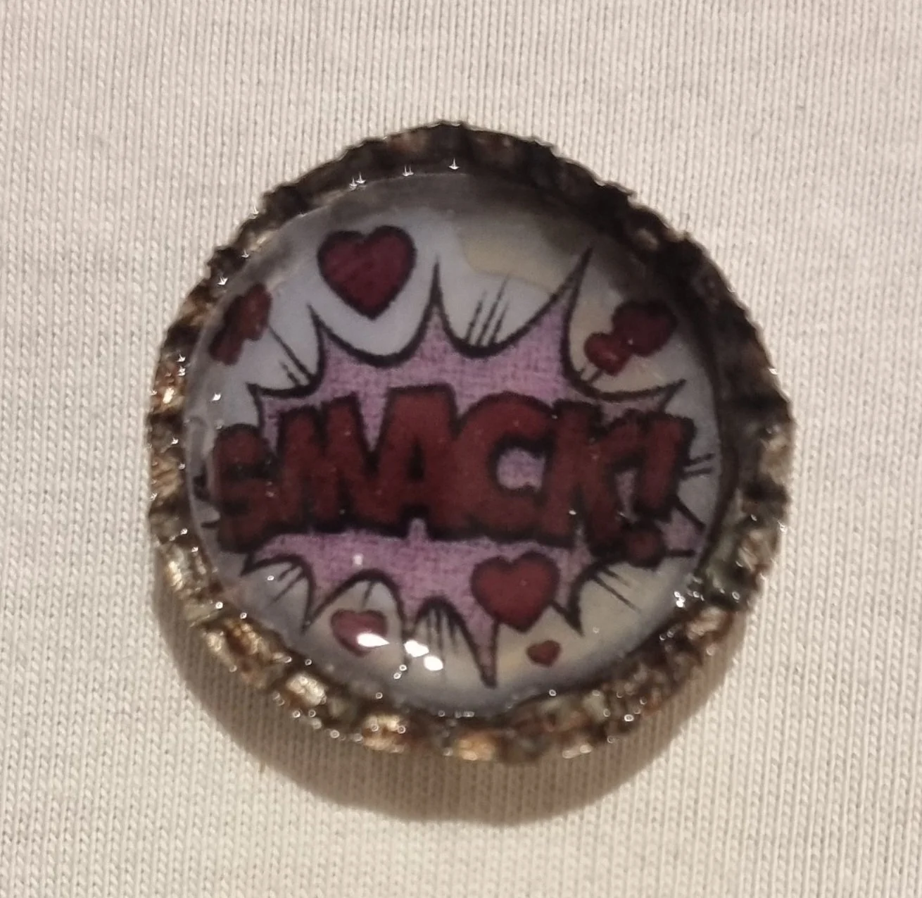 bottle cap pin