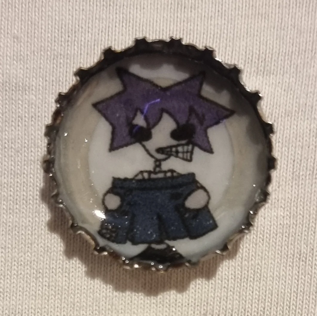 bottle cap pin