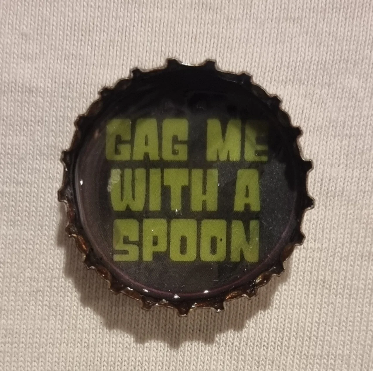 bottle cap pin