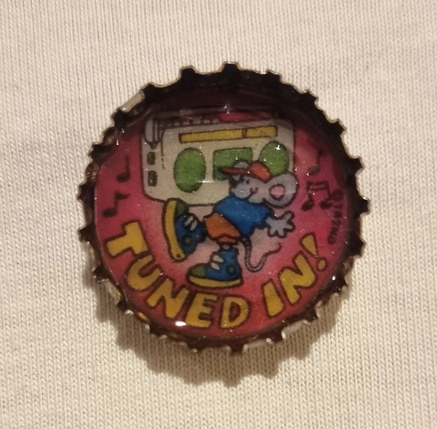 bottle cap pin