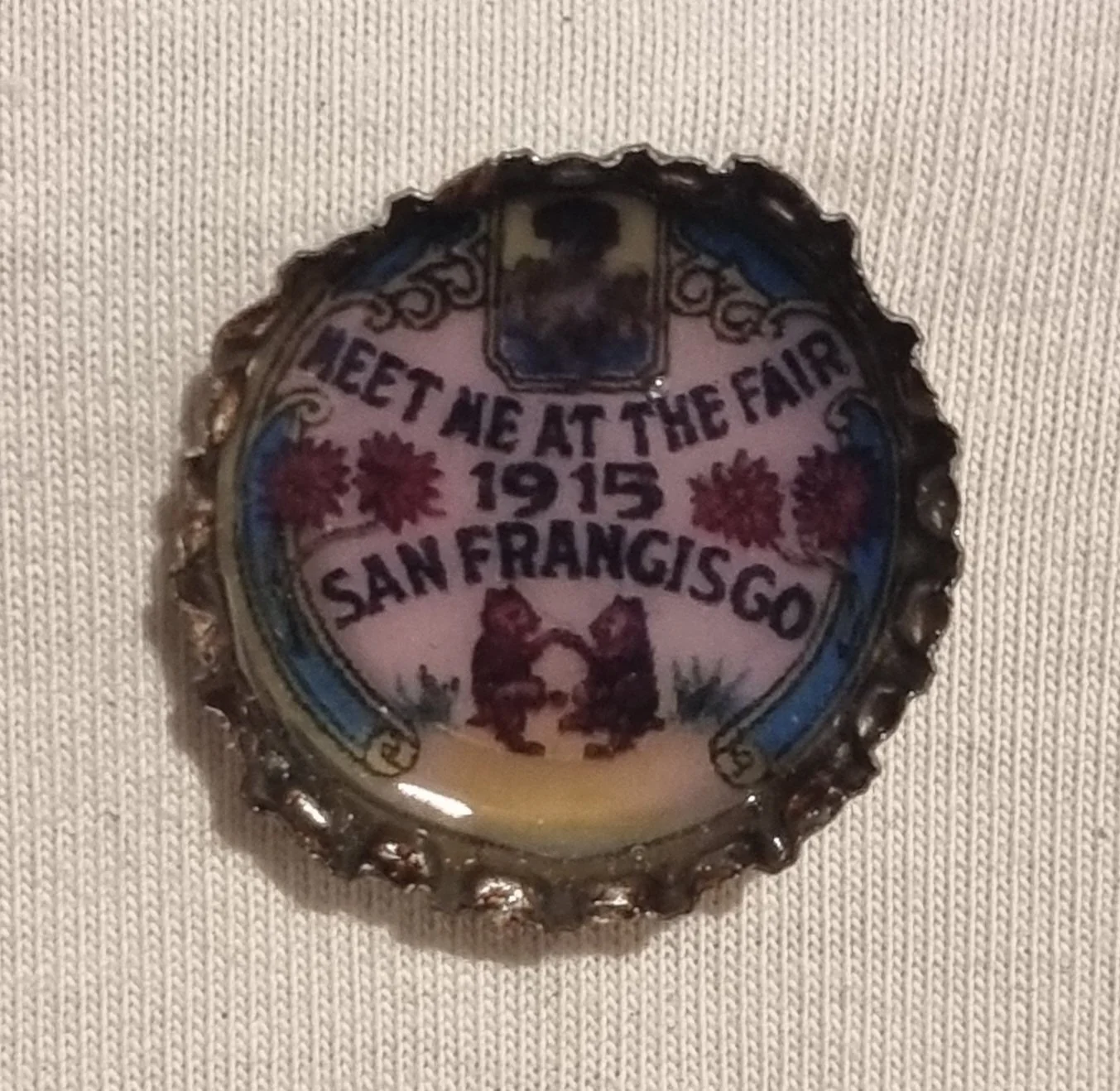 bottle cap pin