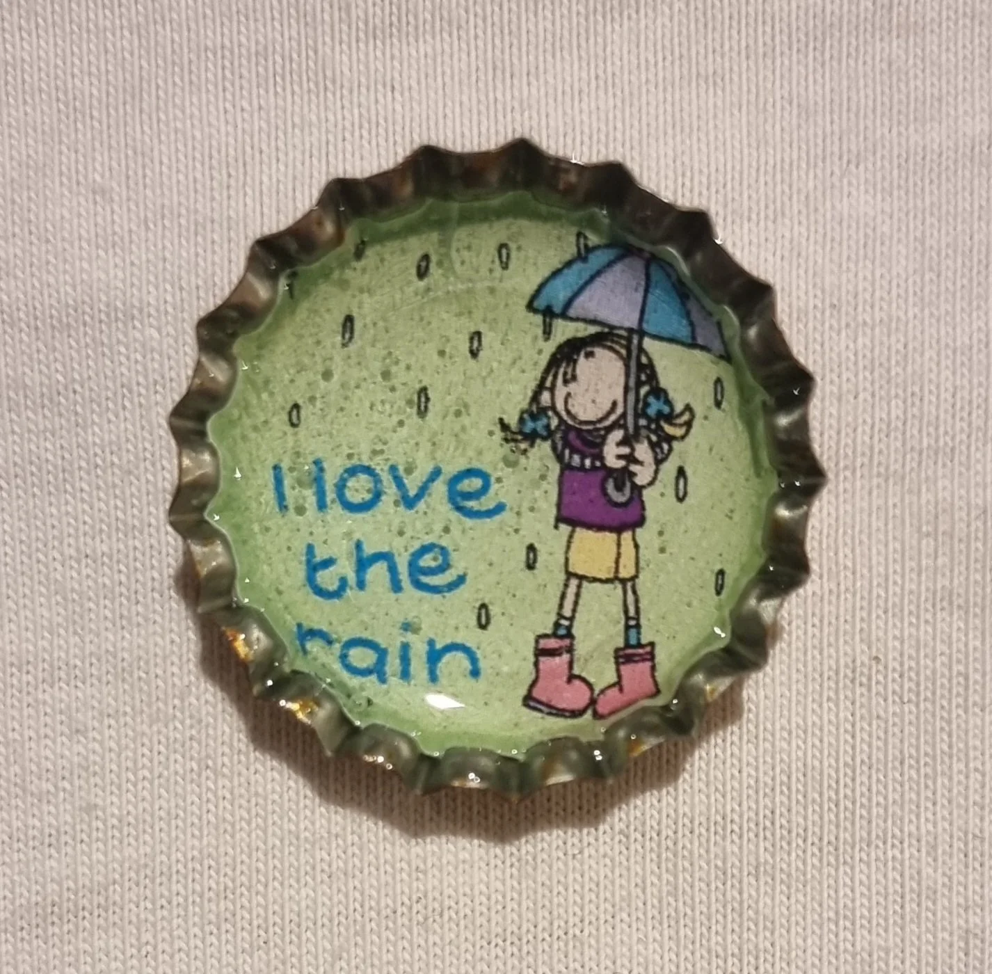 bottle cap pin