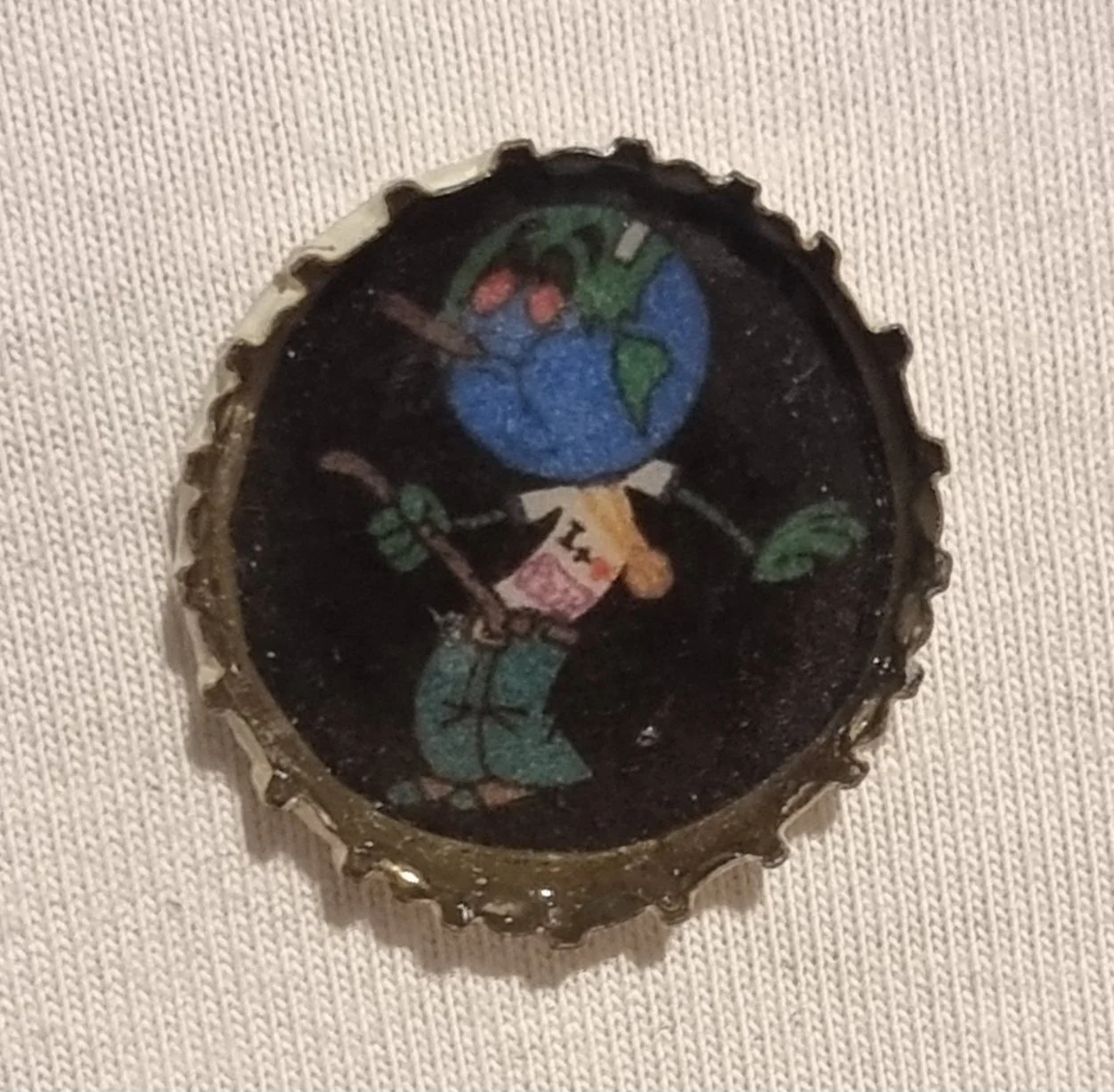 bottle cap pin