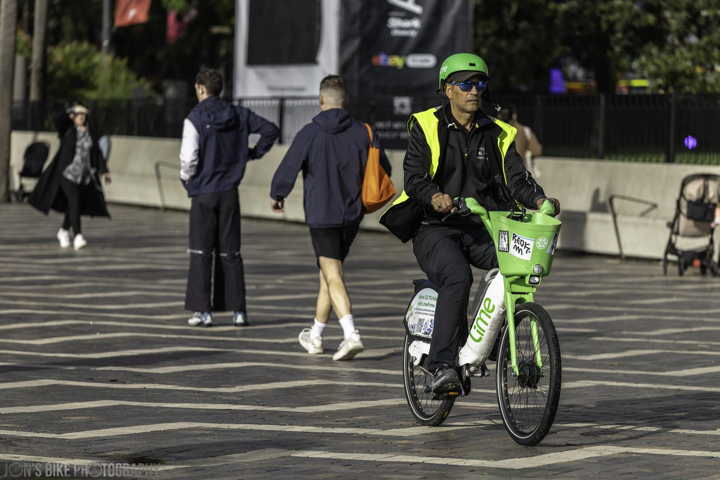 Lime bike at Circular Quay, Sydney, May 2026