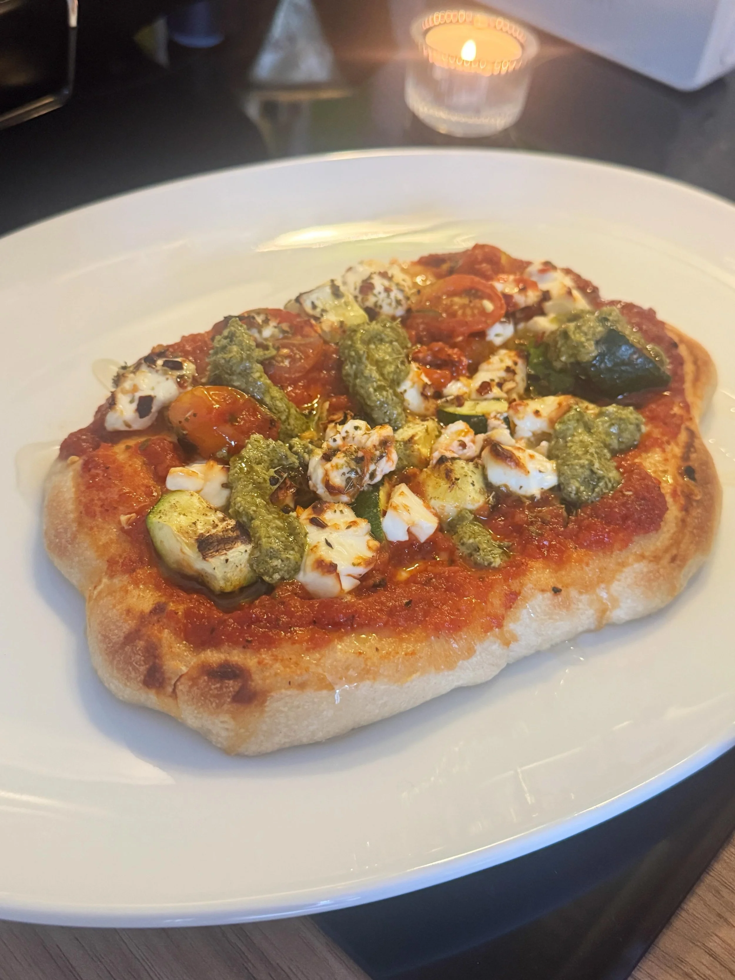 I am fully obsessed with my pizza oven! I live in flat so I bought a table top oven. I think that it is my favourite thing in the flat! It is so easy to use. I love cooking pizza for my friends or a chilled night in. The dough is really easy to make.