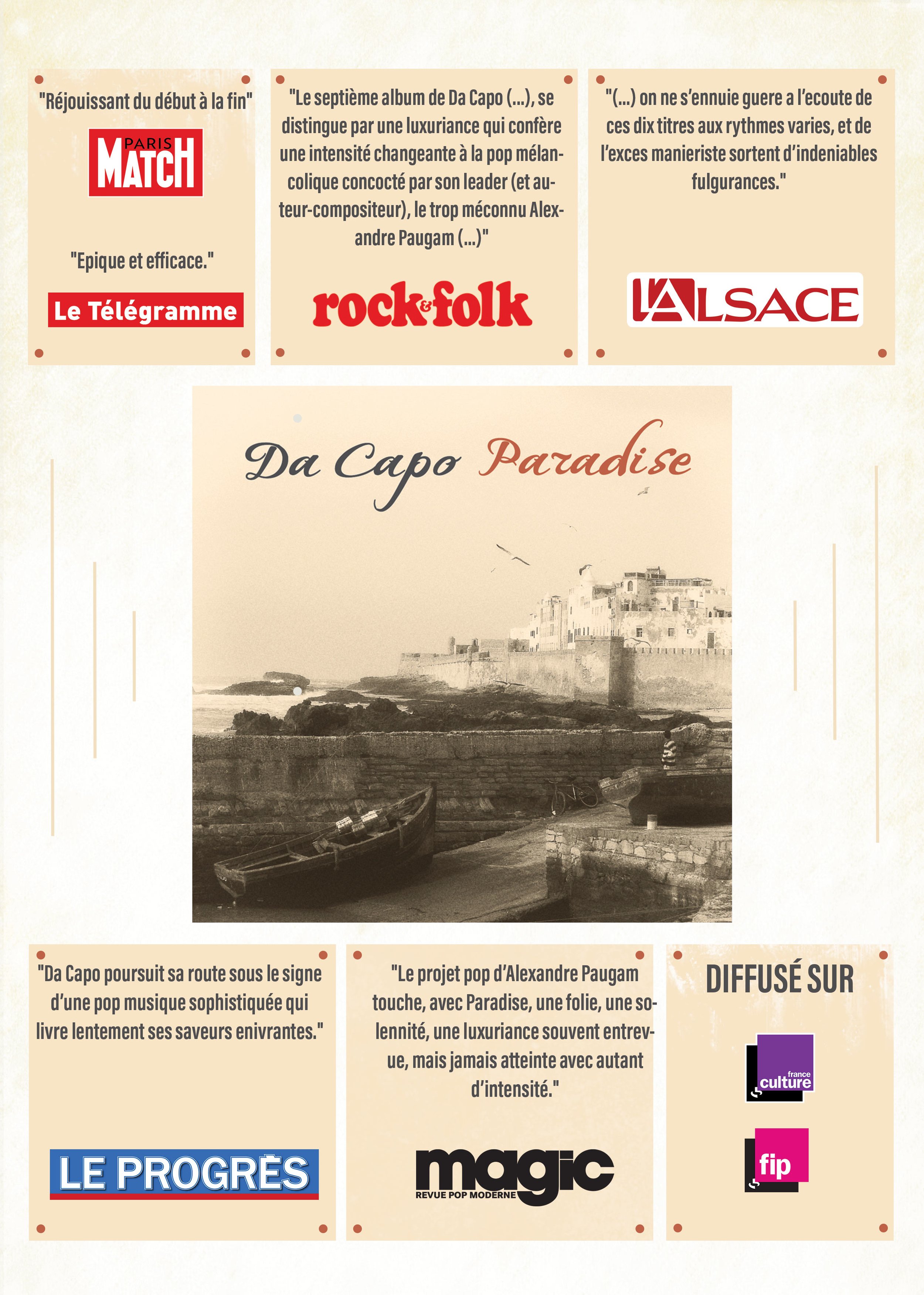 Synthèse des retombées médiatiques de Da Capo