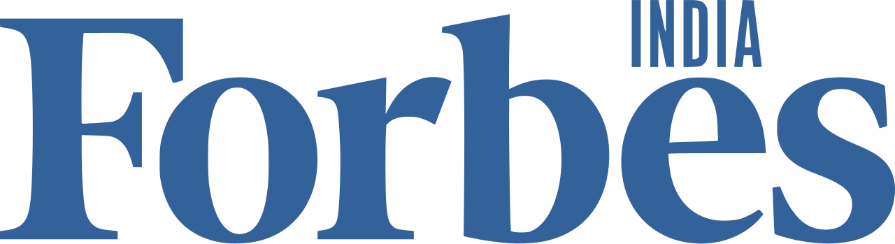 The logo of Forbes magazine featuring the text 'Forbes' in large blue letters, with smaller blue text 'India' positioned to the top right of the logo.