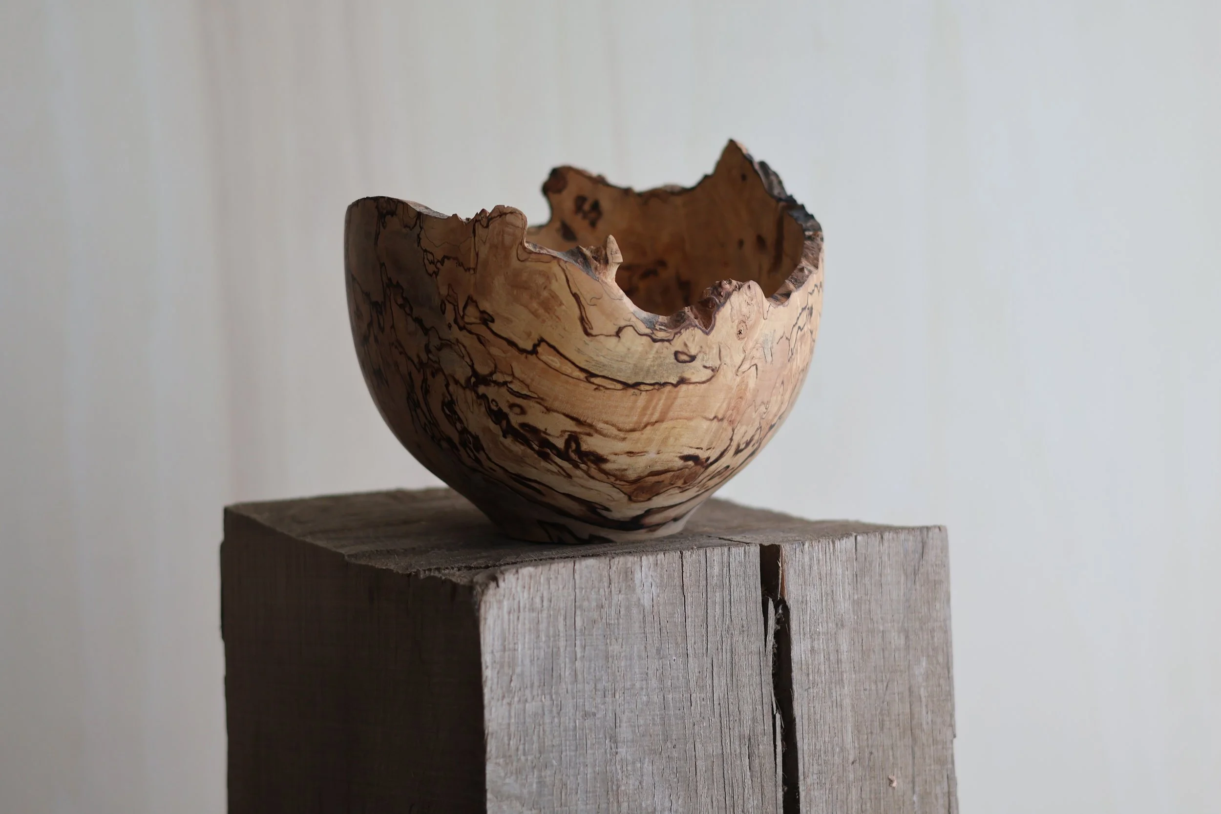 Spalted Natural Edge Bowl