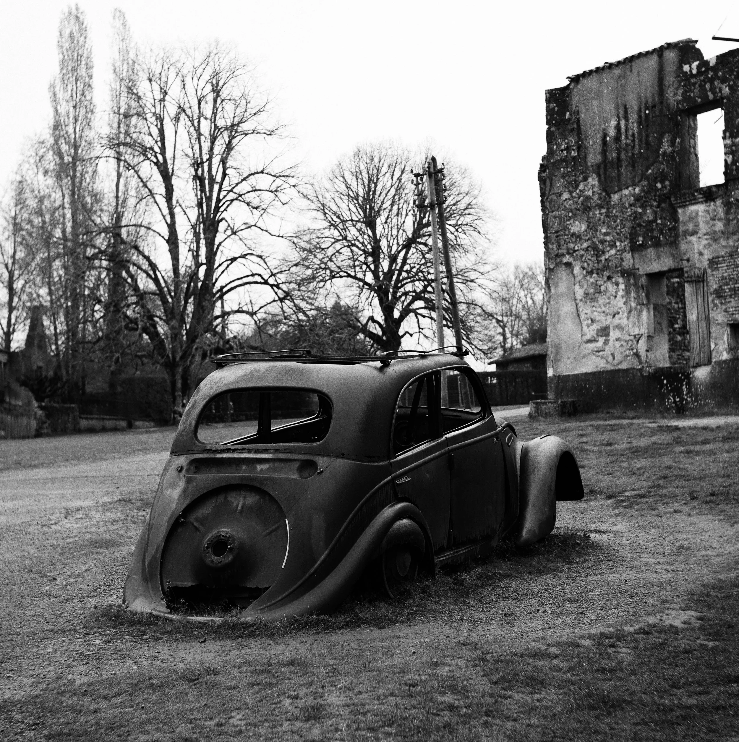 car (back), martyr village, oradour-sur-glane (2026)