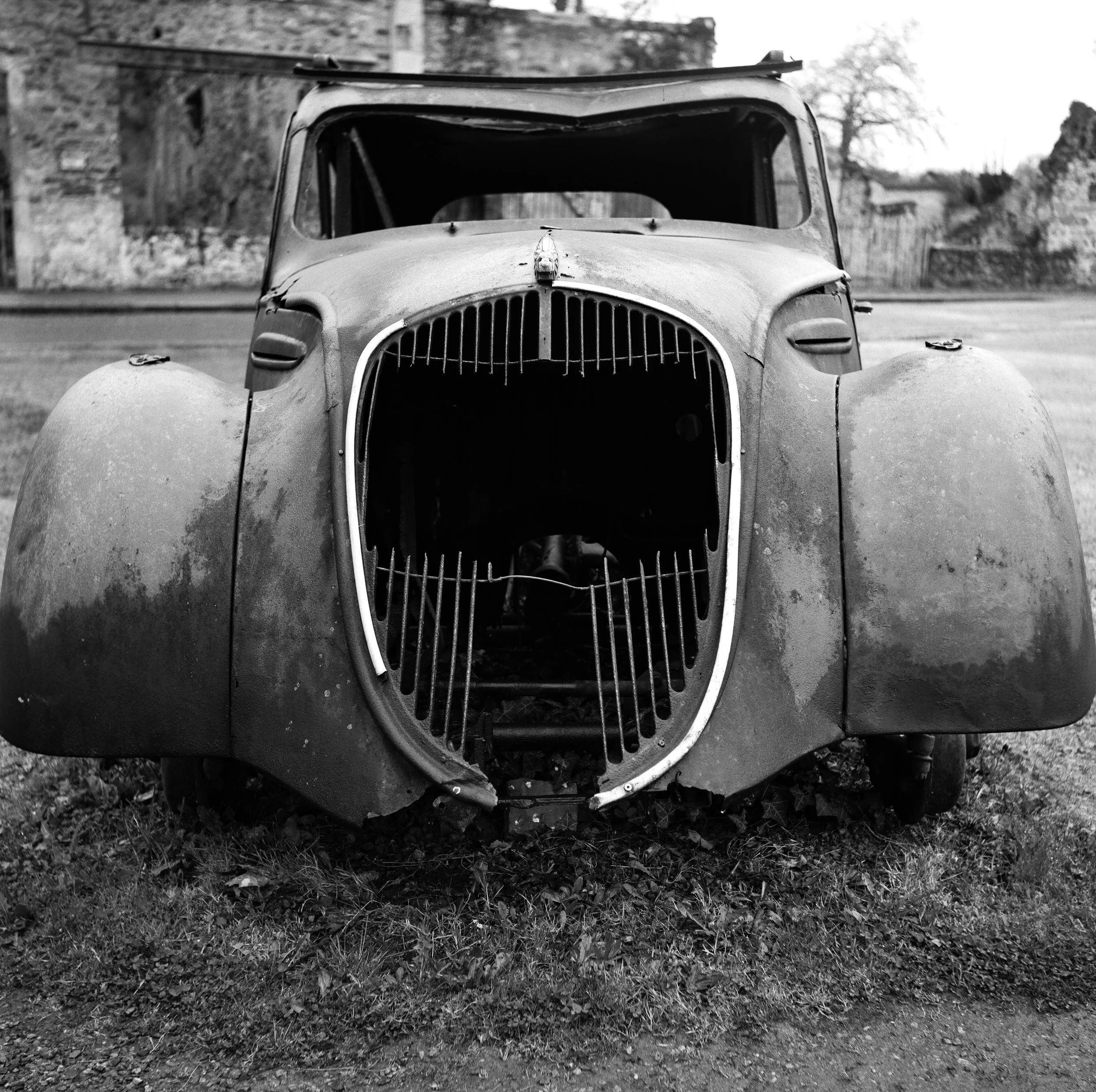 car (front), martyr village, oradour-sur-glane (2026)