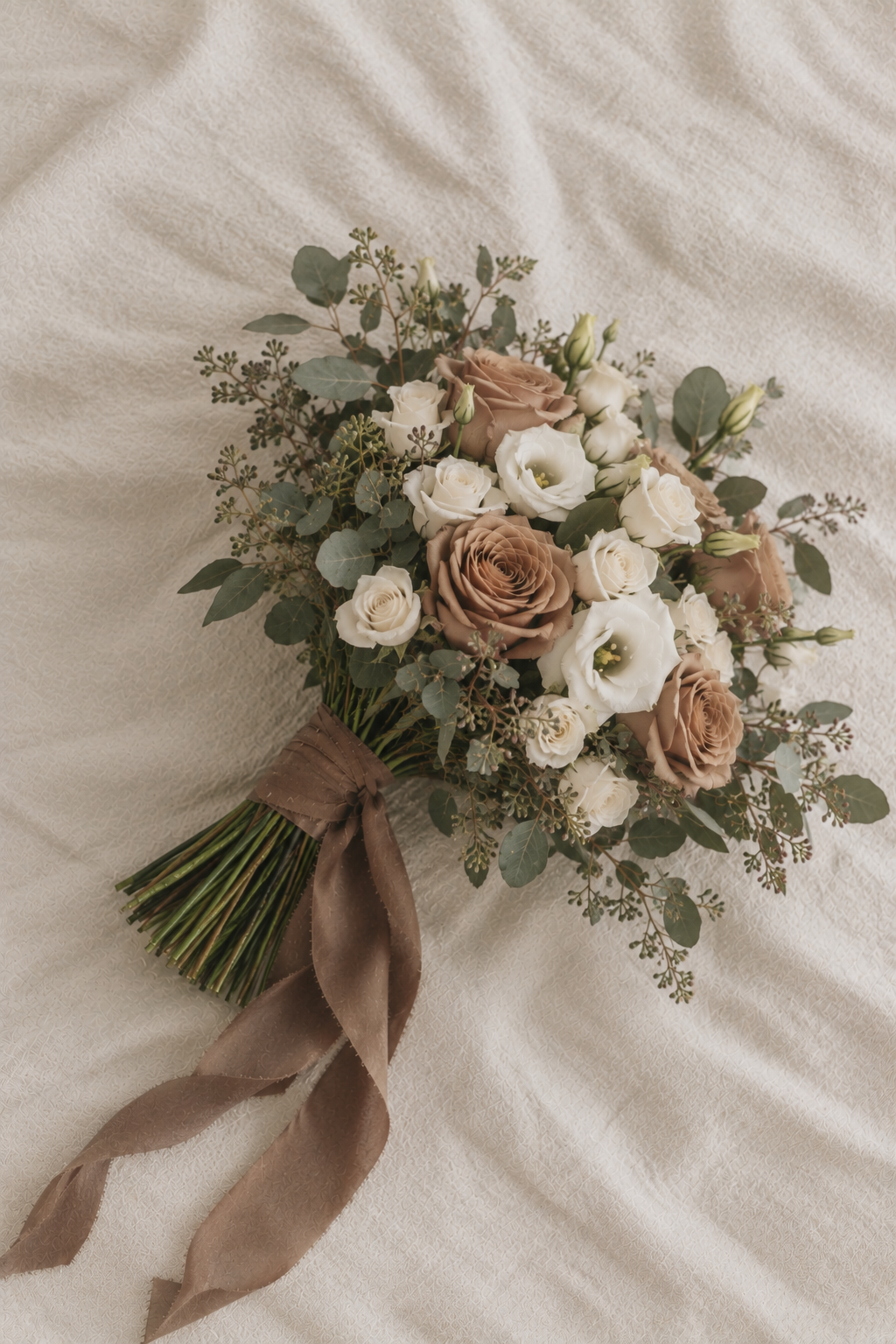 Romantic Taupe Rose Bouquet on Linen.png