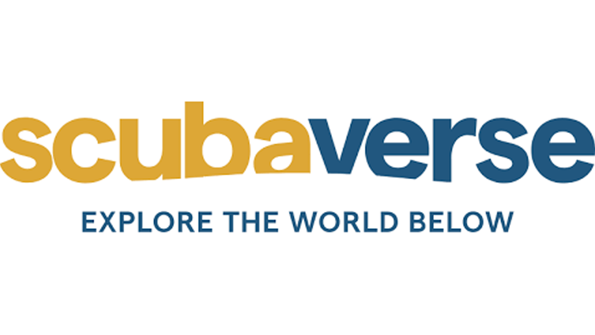 Scubaverse logo with the text 'Explore the World Below' underneath.