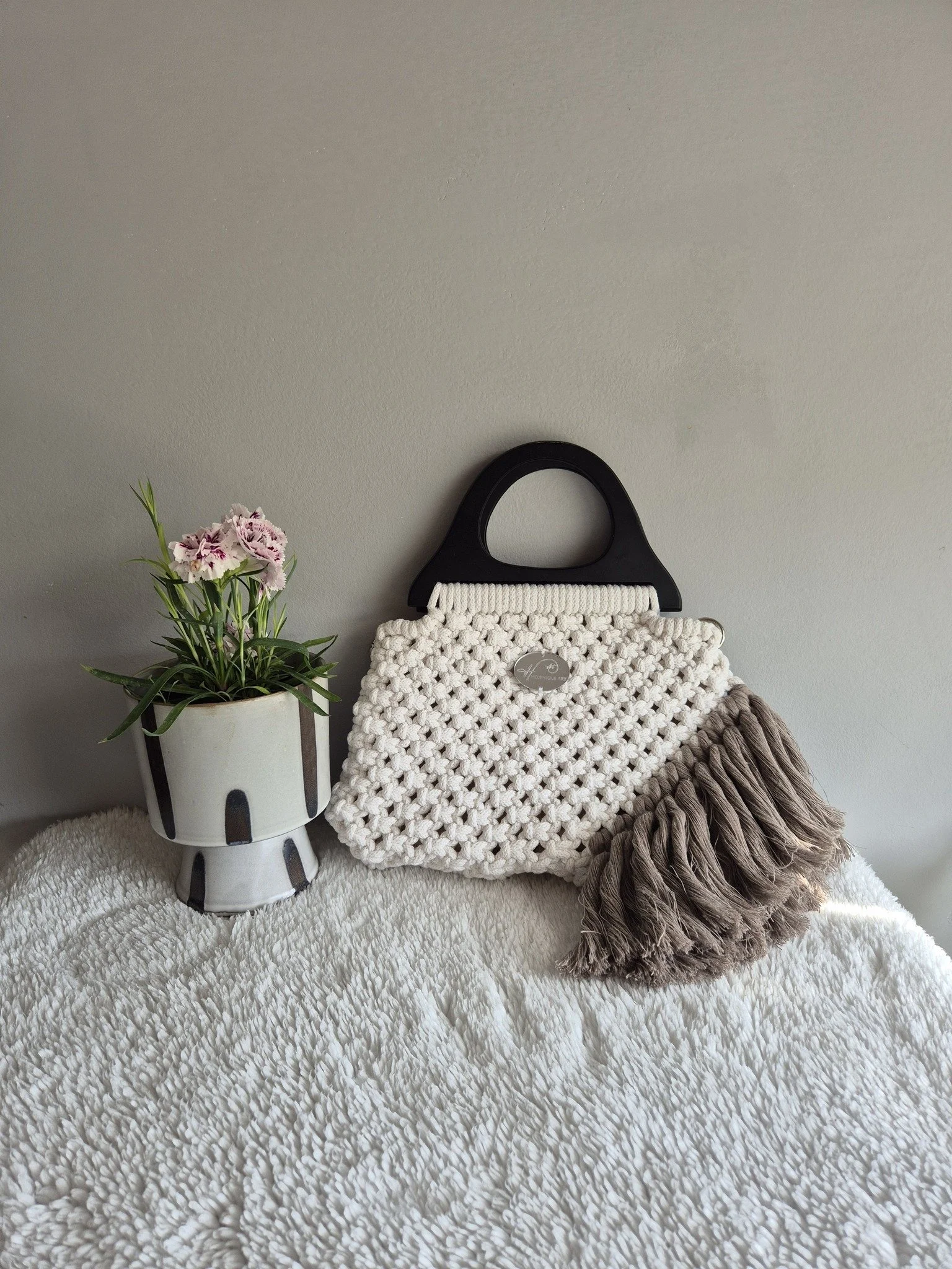 Macrame hand made bag