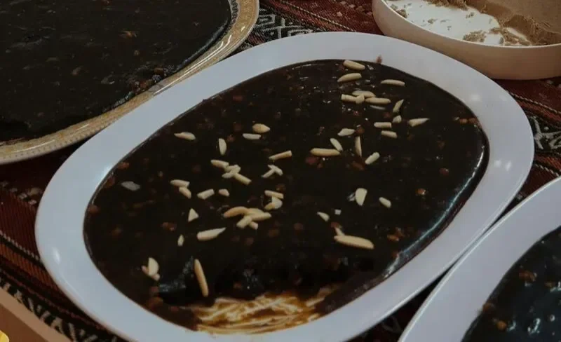 Two plates of traditional Mexican omani halwa