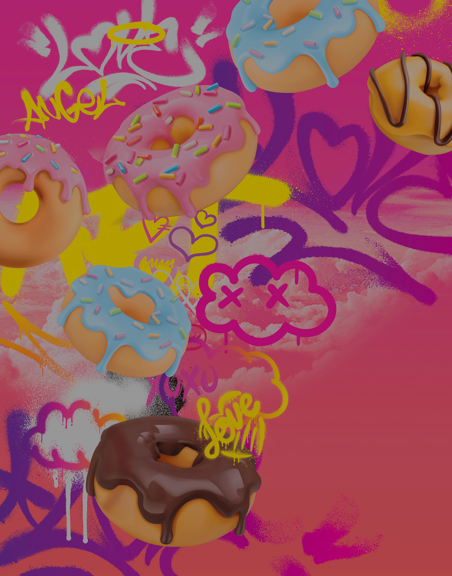 fresque Spécial House dognuts