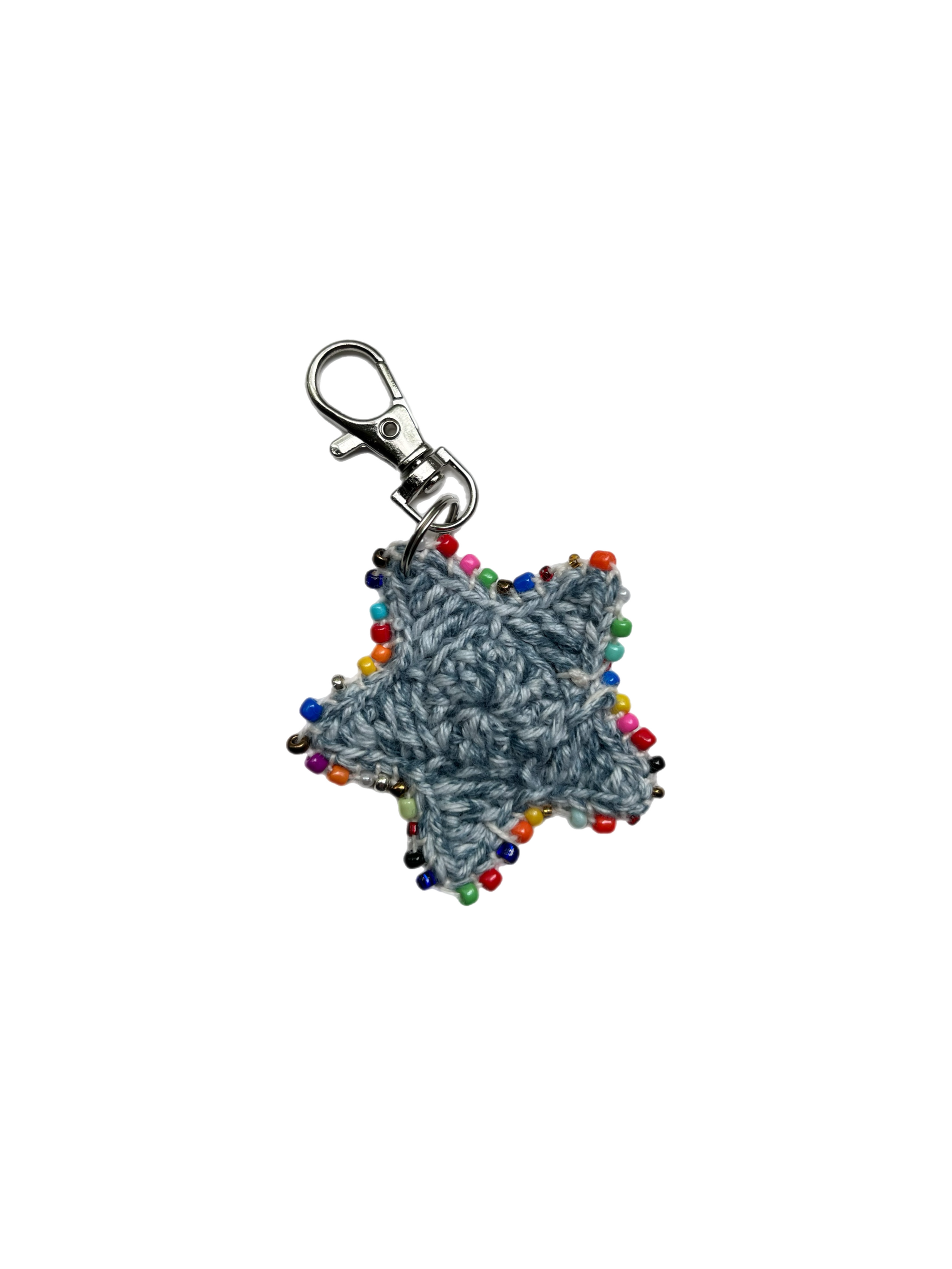 Pocket Star charm - denim/rainbow