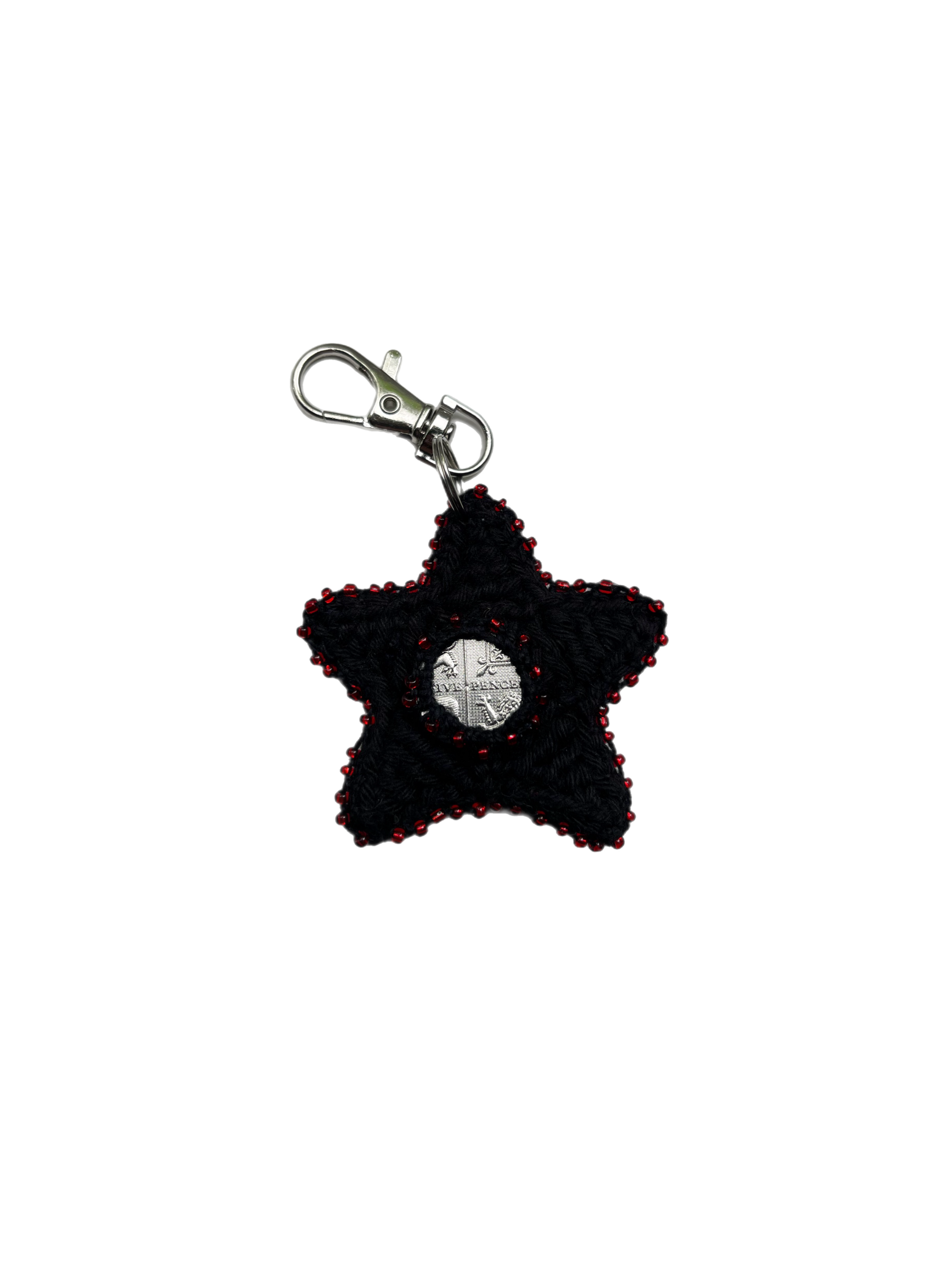 Pocket Star charm - black/red