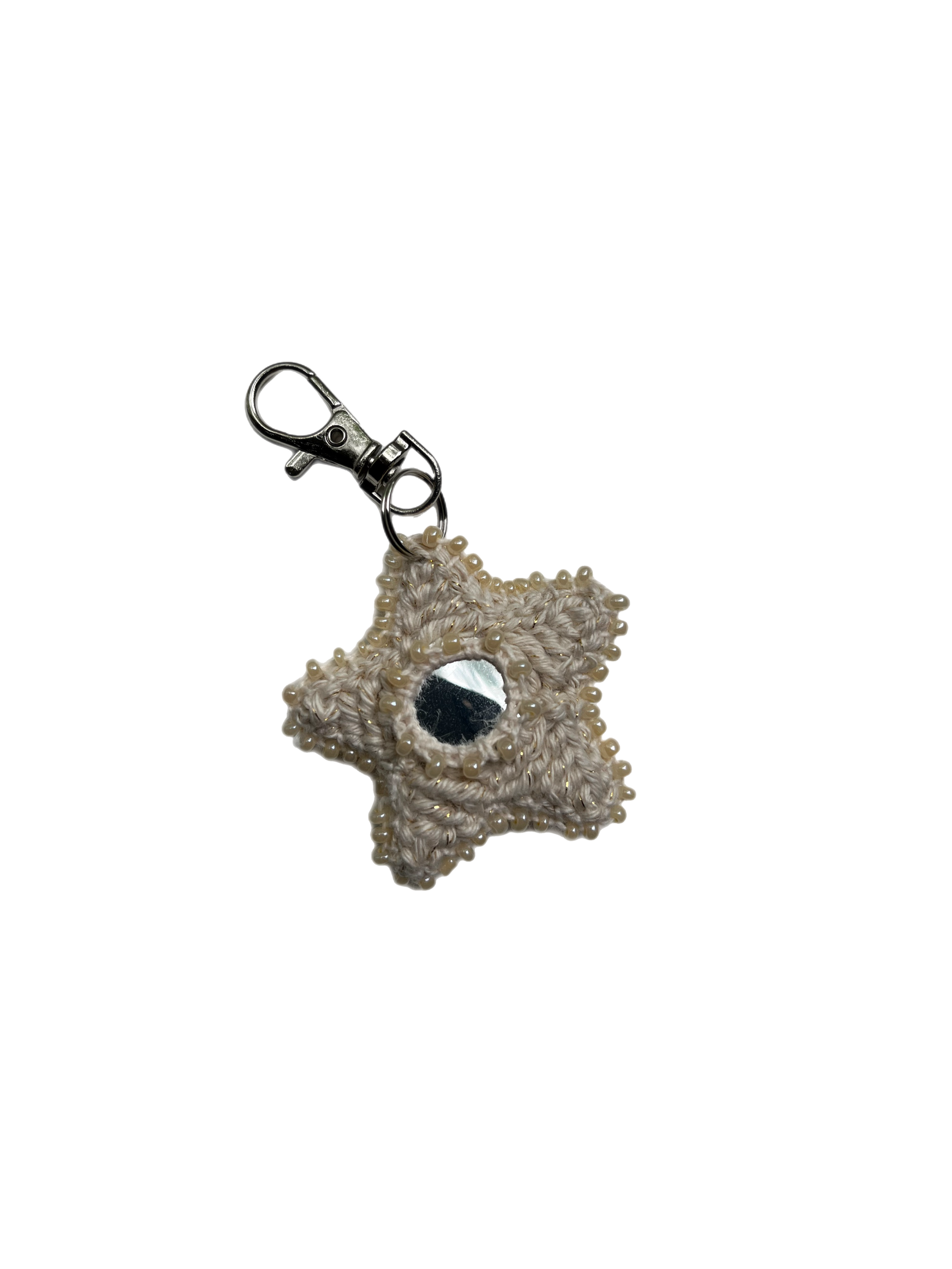 Pocket Star charm - off-white/pearl