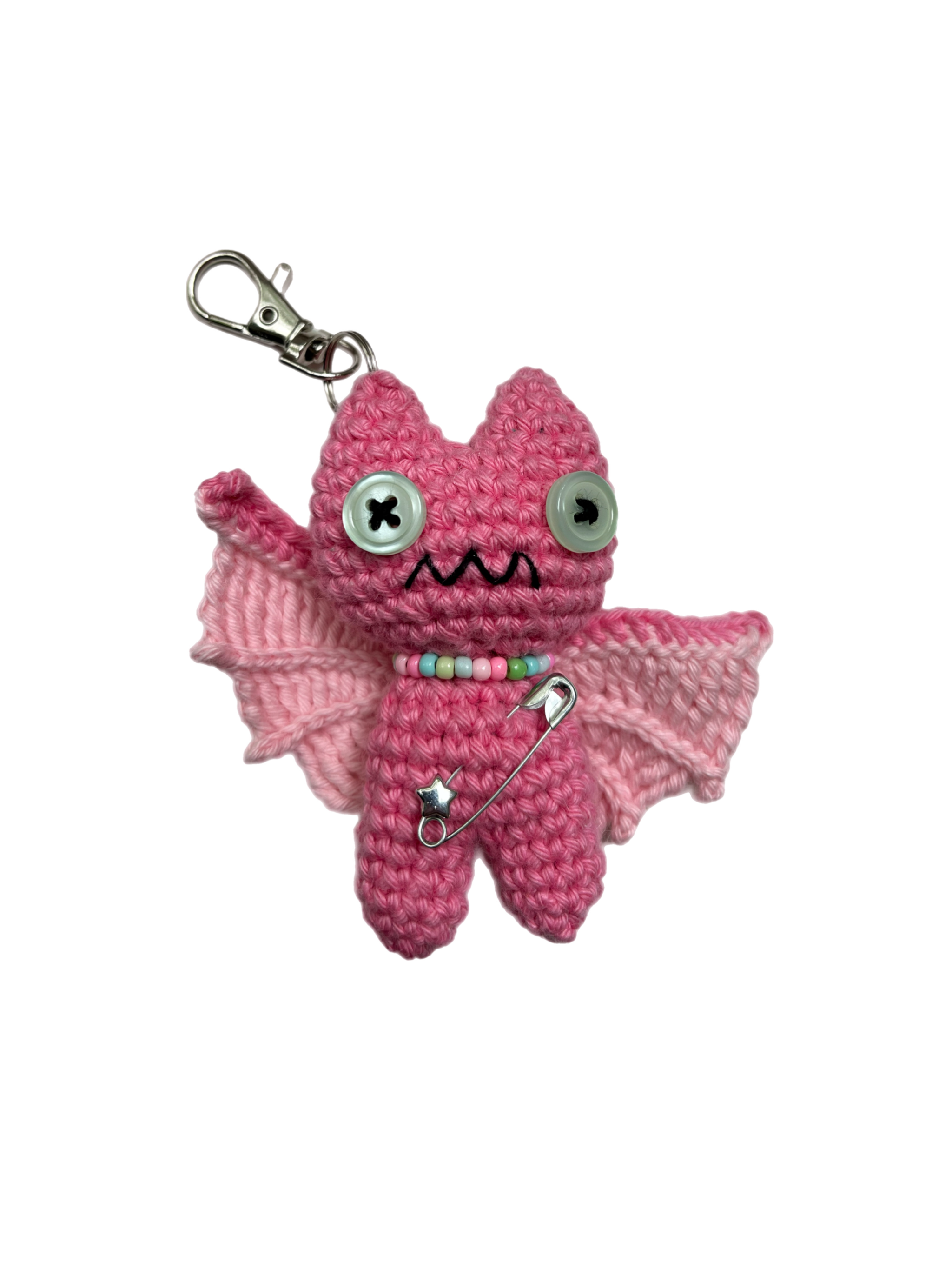 Dragon Bat charm - peaches