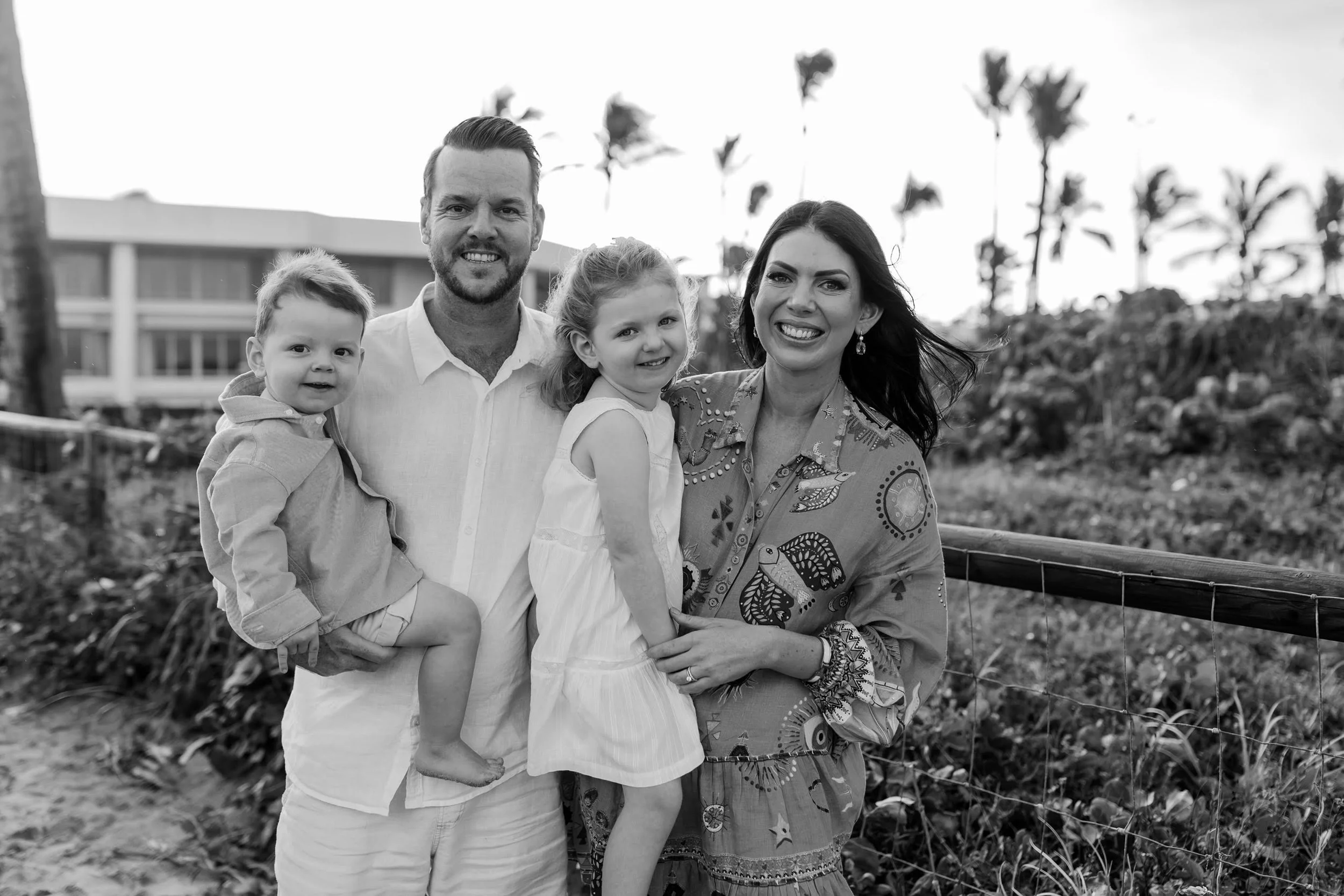 Market Lane Logistics founder Rhys Quinn and family.