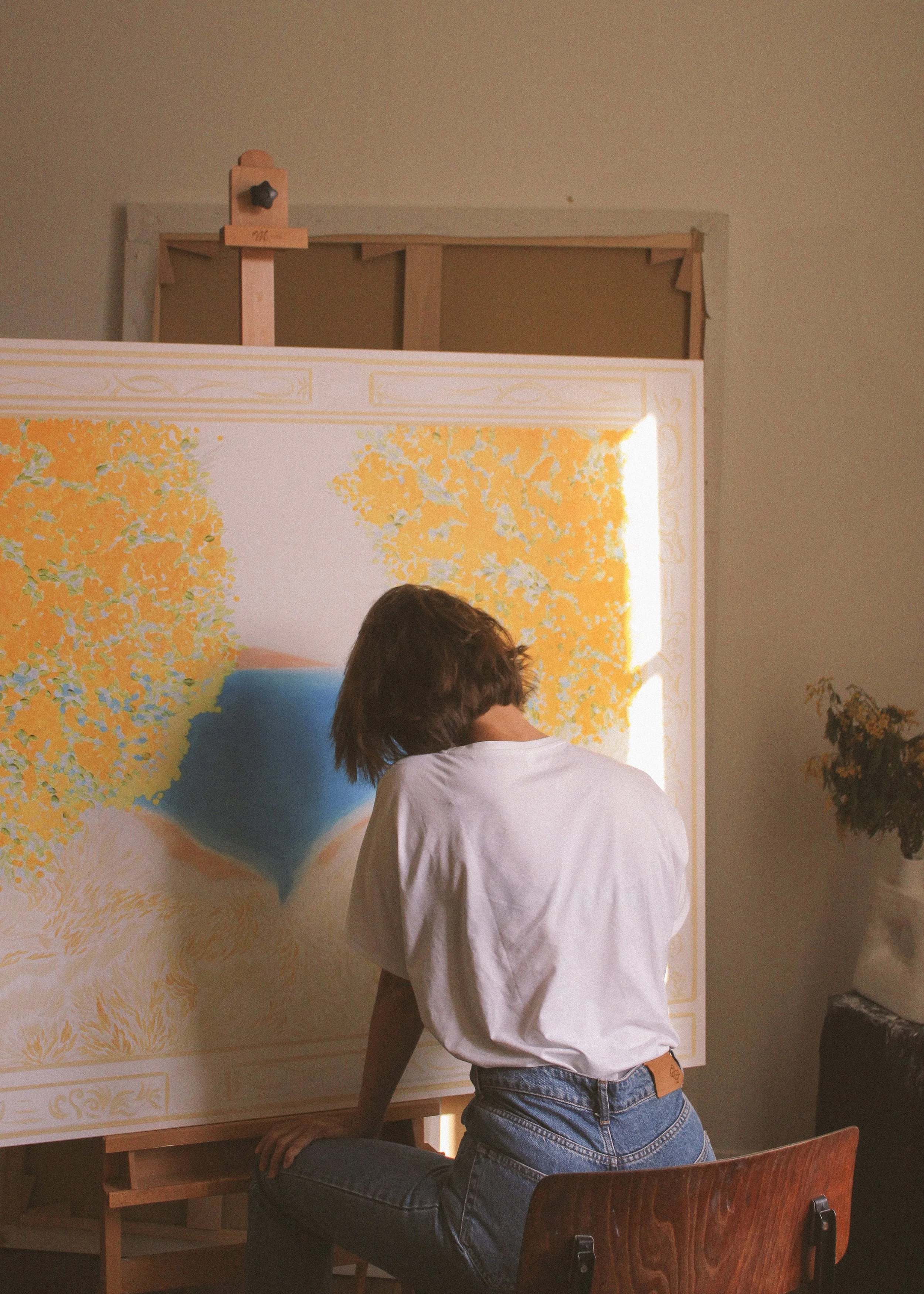 Private commission, Monaco: 7 large-format oil paintings