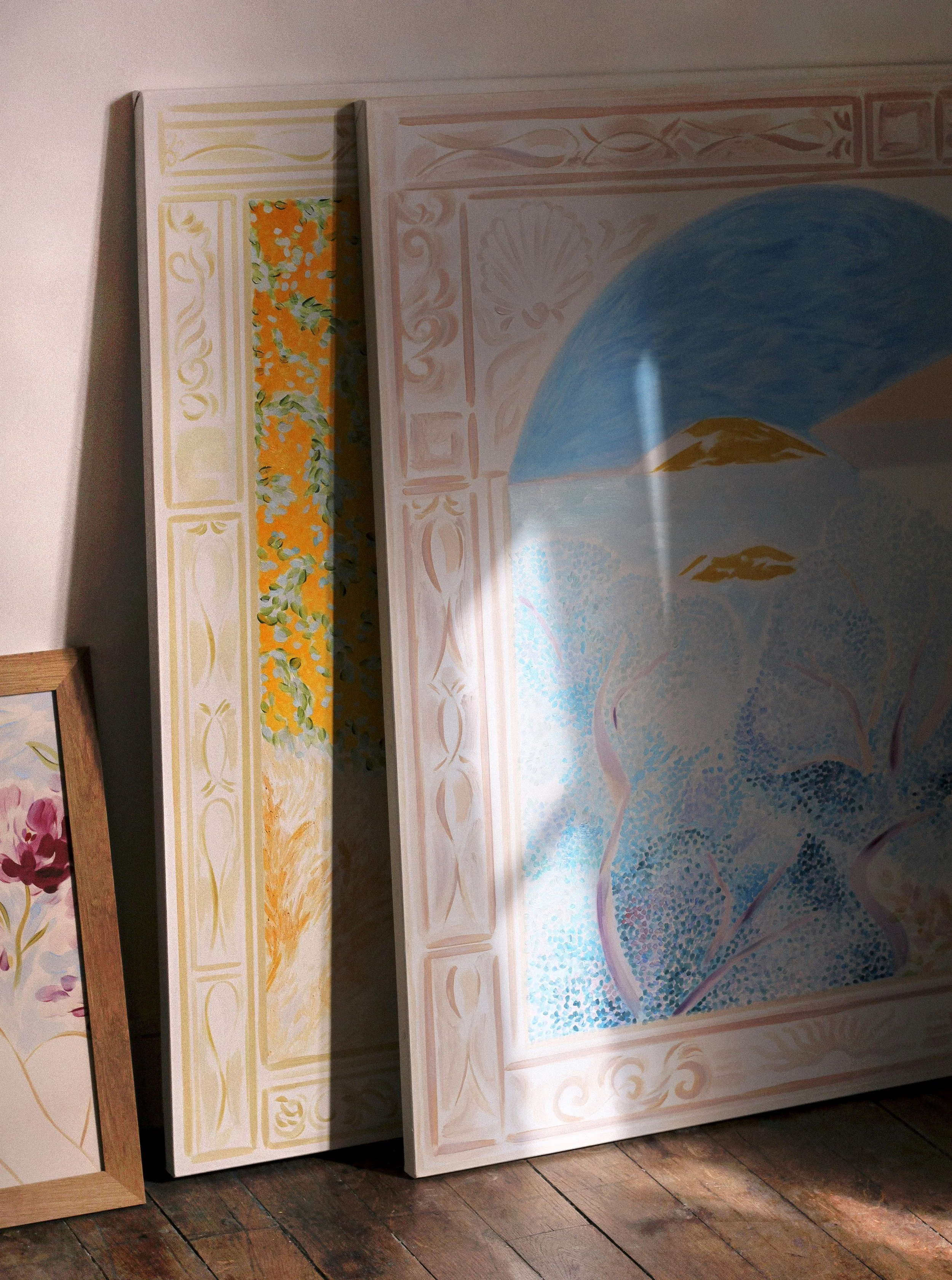 Private commission, Monaco: 7 large-format oil paintings