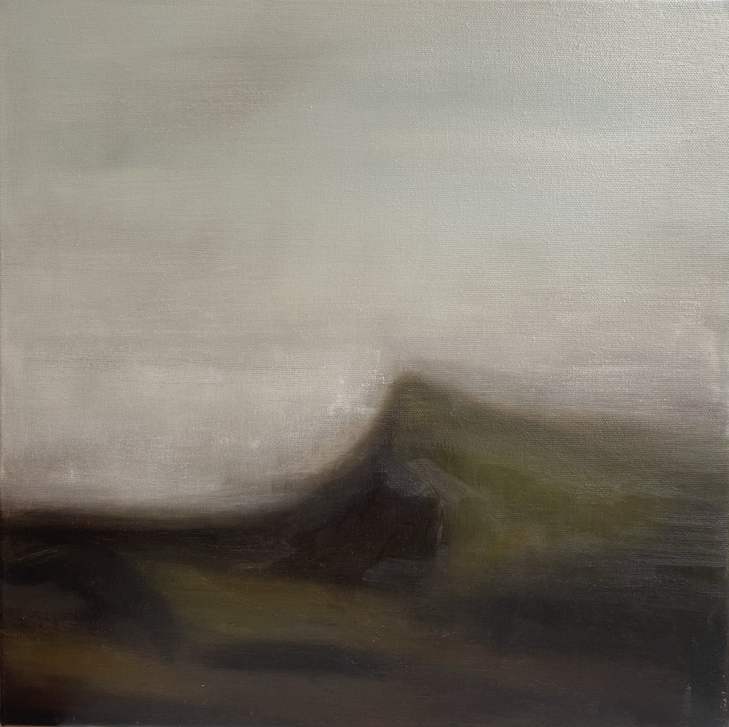 And oil and acrylic on canvas painting of Mam Tor, Castleton, The Peak District, Derbyshire.