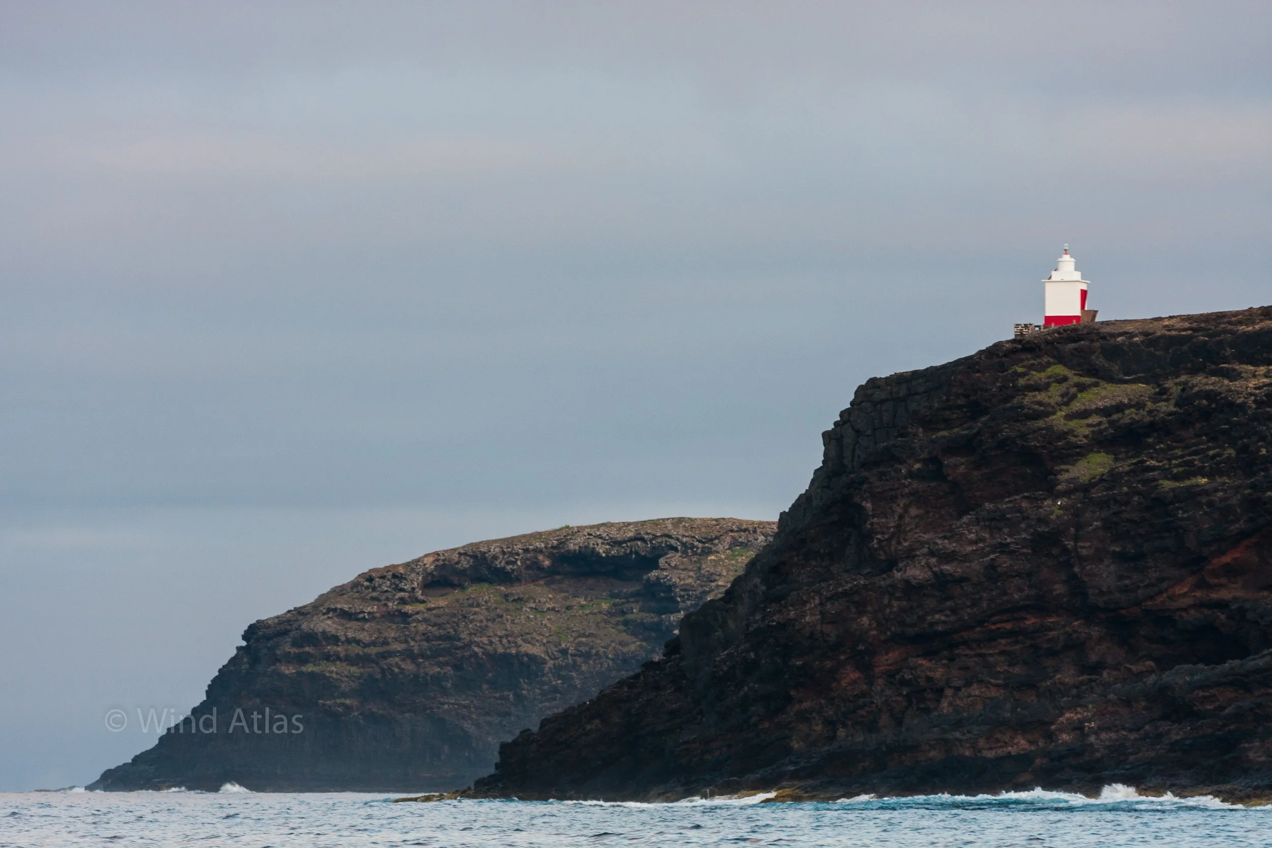Small lighthouse on a cliff