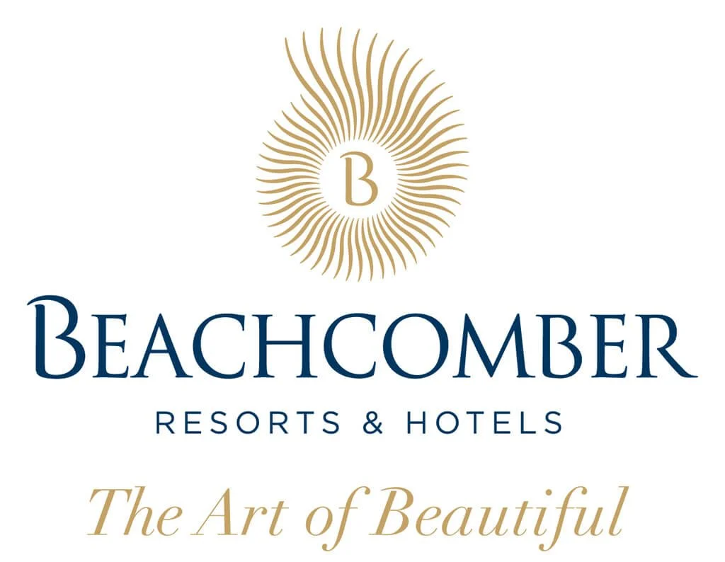 Logo for Beachcomber Resorts & Hotels featuring a stylized sun with a 'B' in the center and the slogan 'The Art of Beautiful'.