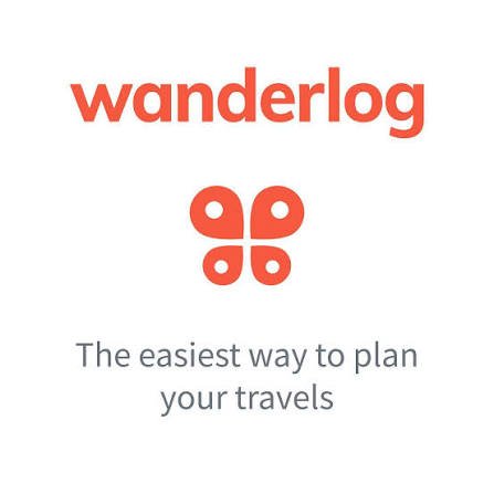 Wanderlog logo with a red stylized butterfly icon, and the tagline 'The easiest way to plan your travels'.