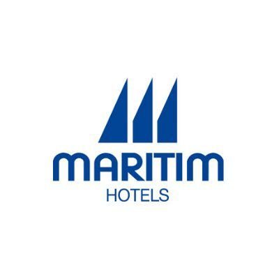 Maritim Hotels logo with three stylized blue sailboats above the text