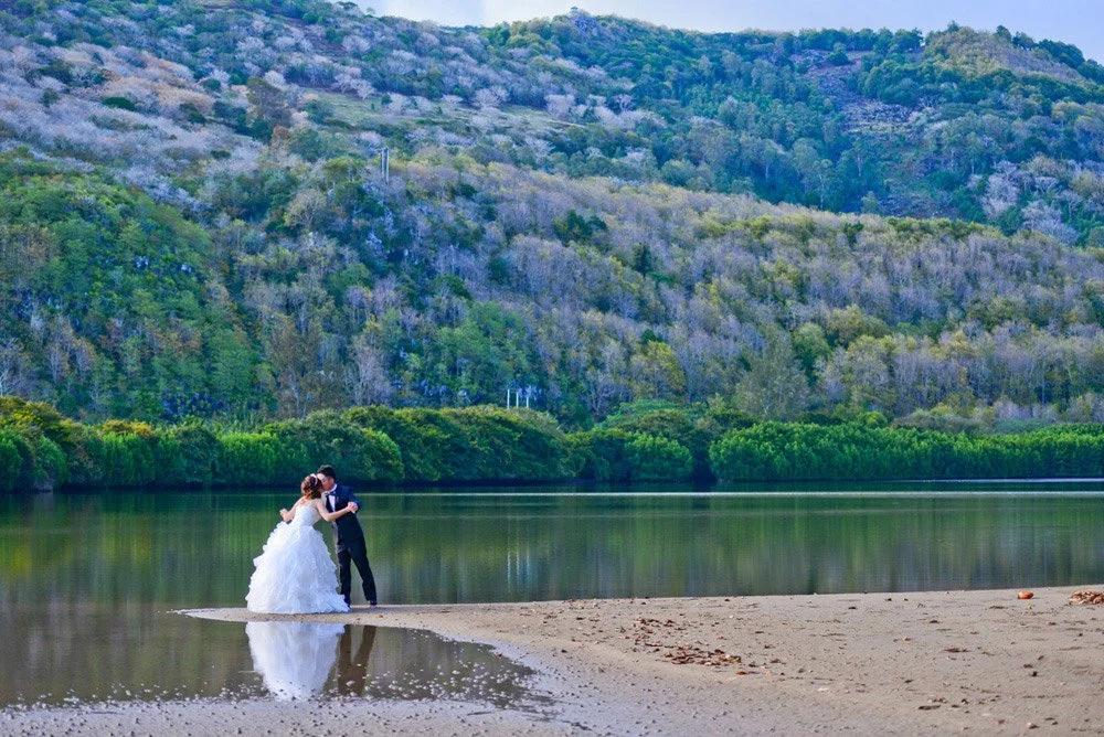 mauritius-beach-wedding-photographer-bride-groom-purple-trees.jpeg