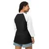 Jordan Athletics Black 3/4 White Sleeve Raglan Shirt