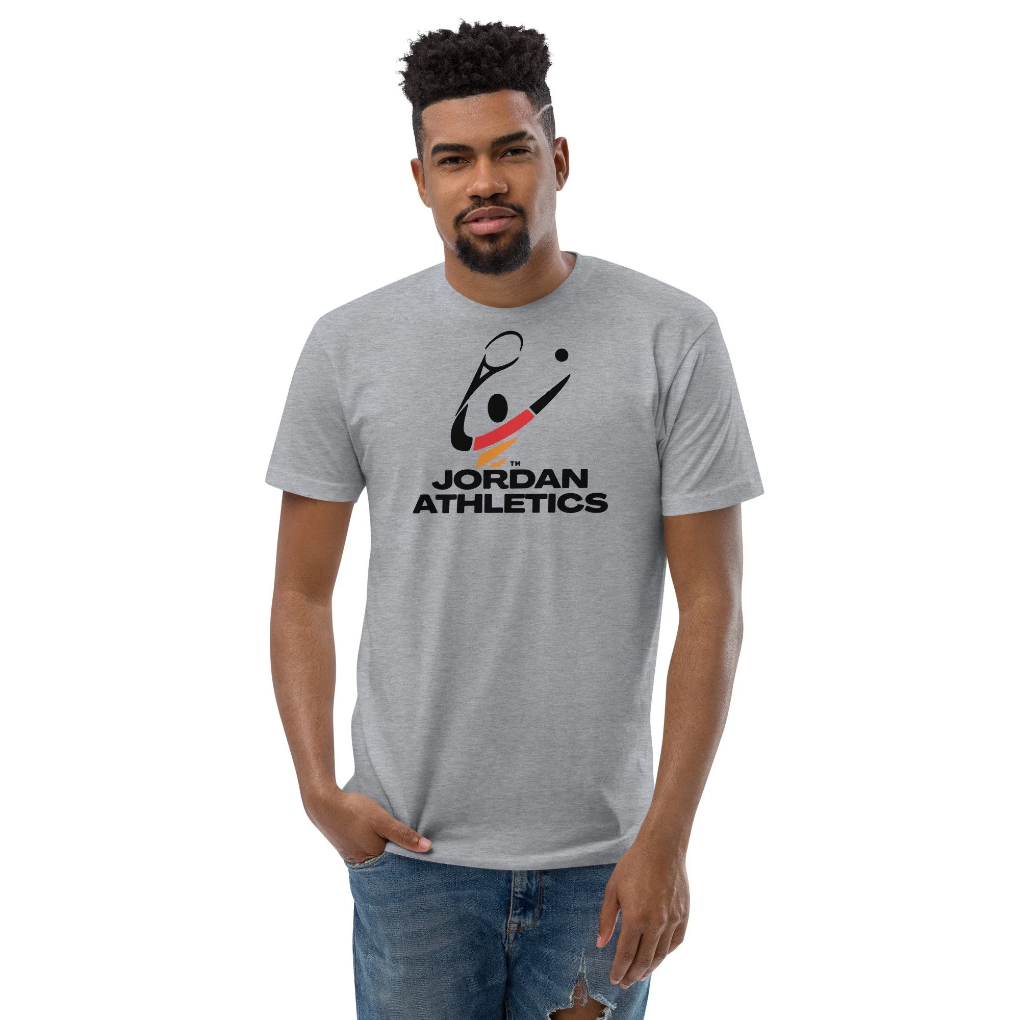 Jordan Athletics Men's Grey Short Sleeve T-Shirt