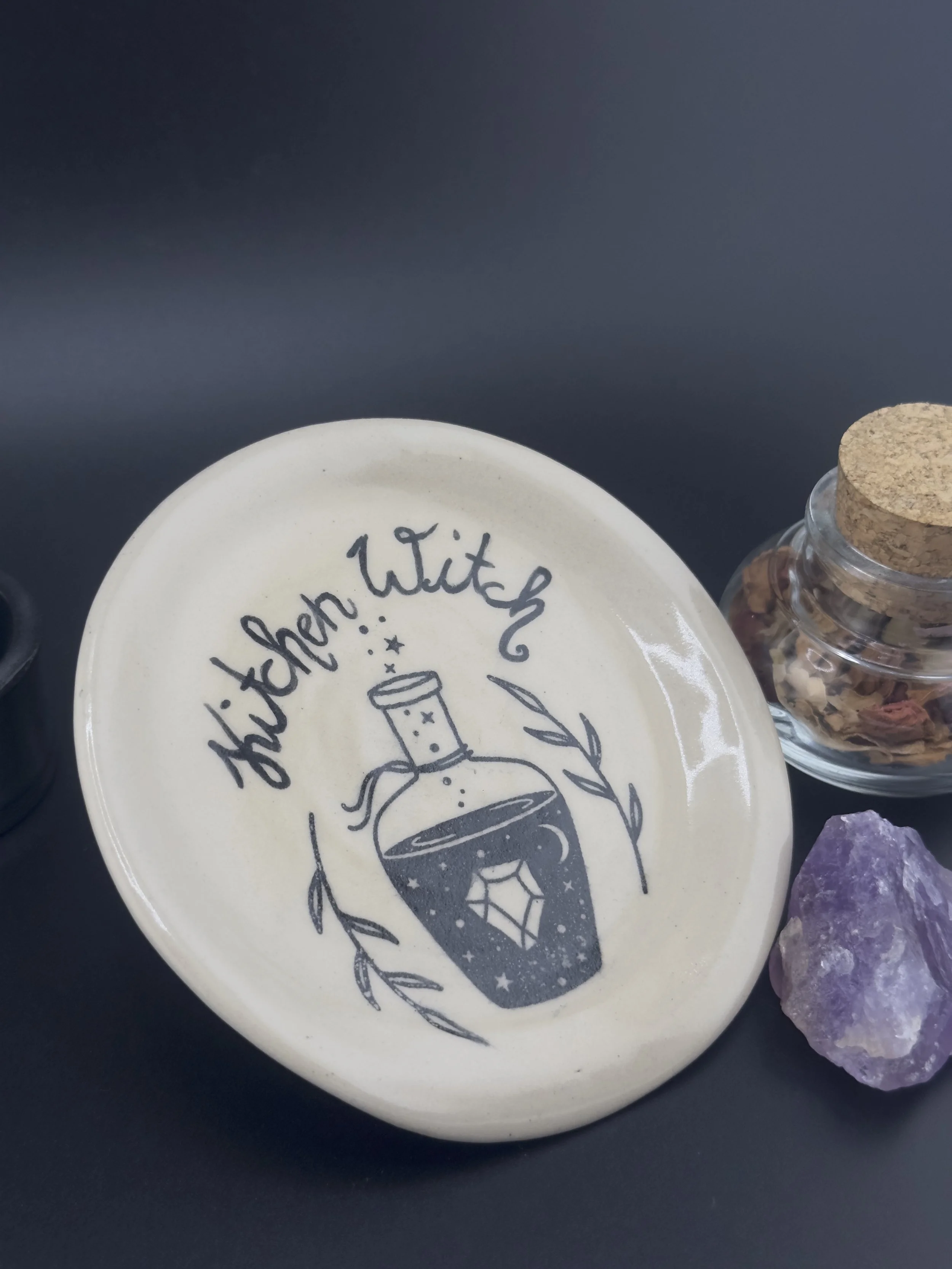 Löffelablage Kitchen Witch Zaubertrank-Motiv