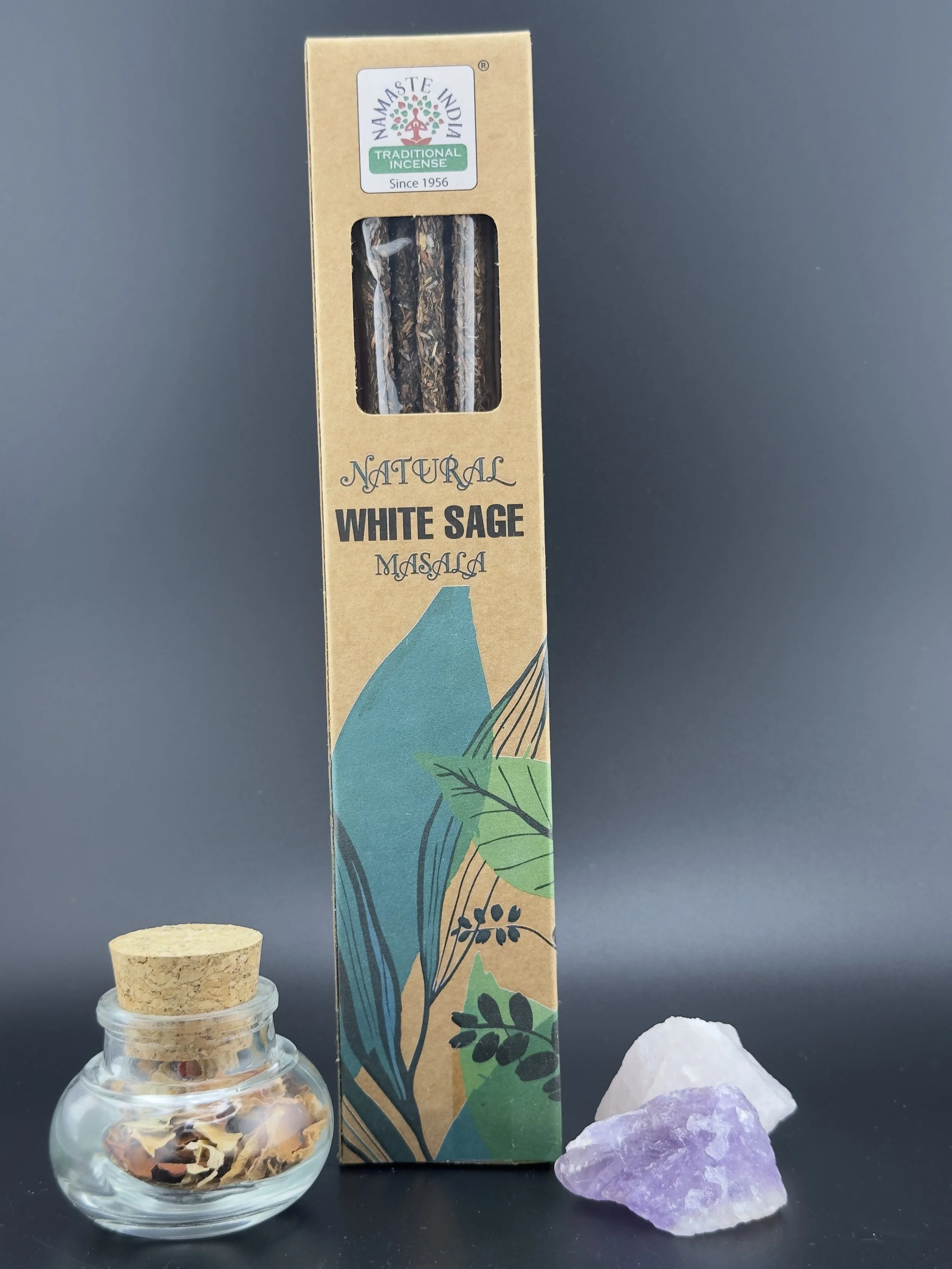 Natürlicher botanischer Masala- Räucherstäbchen – Weißer Salbei