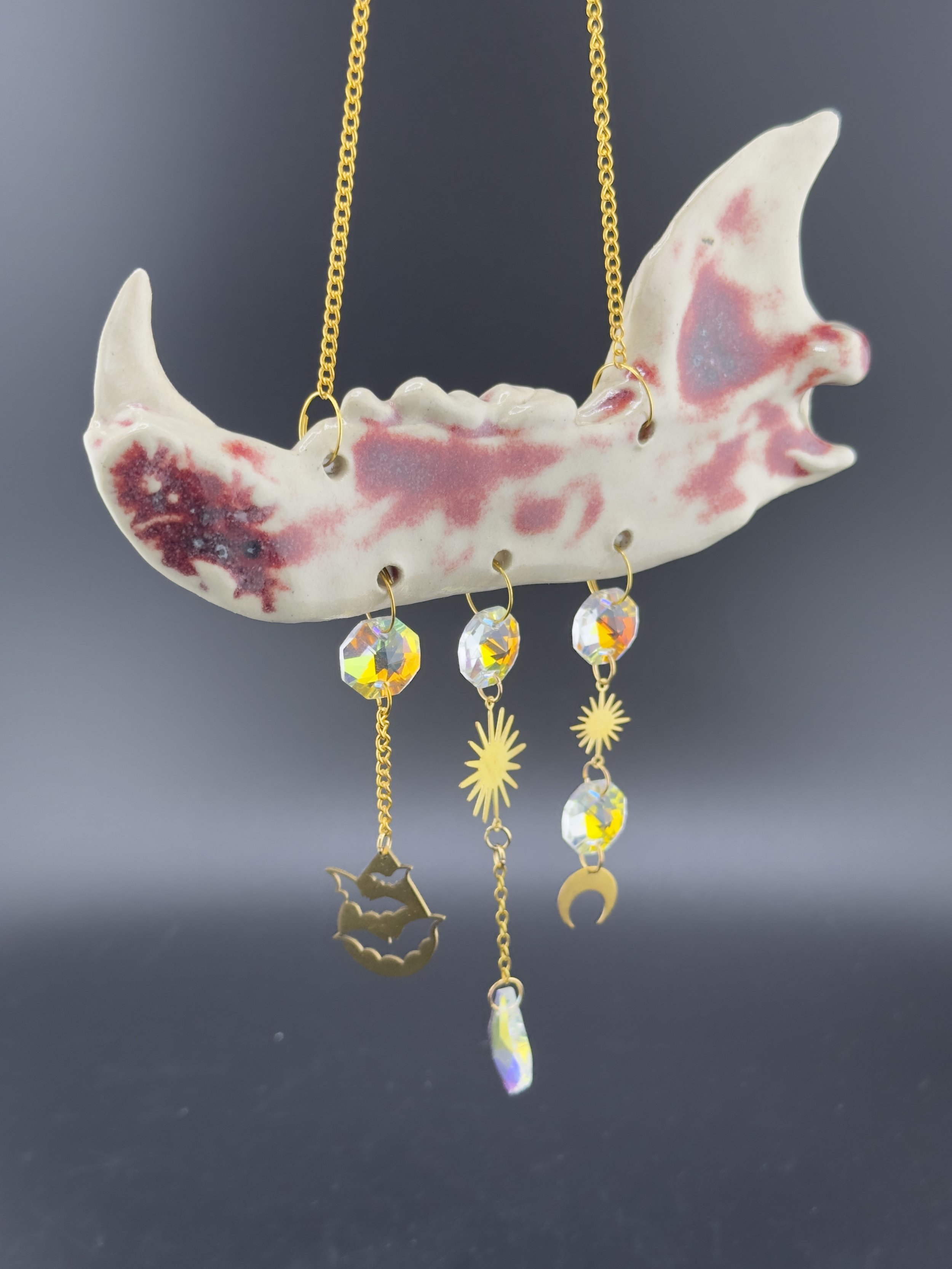 Blutiger Kieferknochen Suncatcher