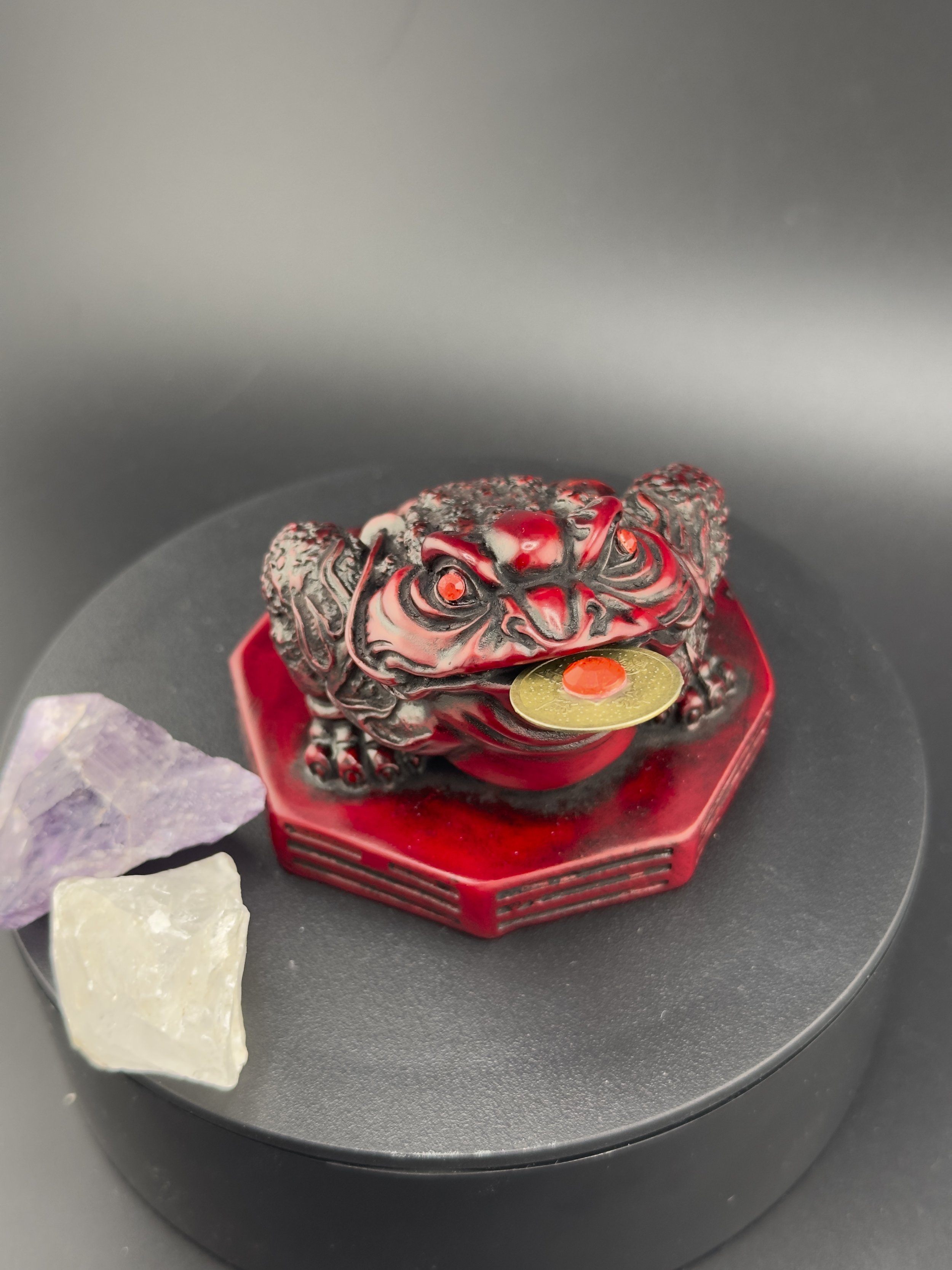 Feng Shui Frosch für Wohlstand, Glück und Reichtum