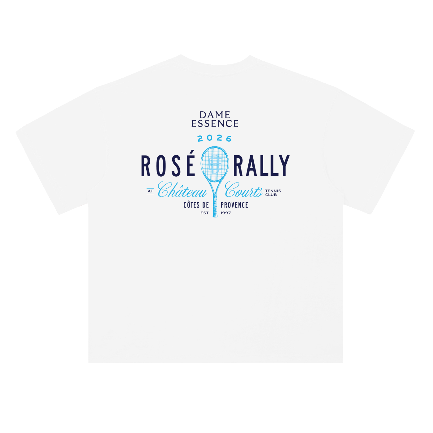 Château Courts Rosé Rally '26 Tee | White