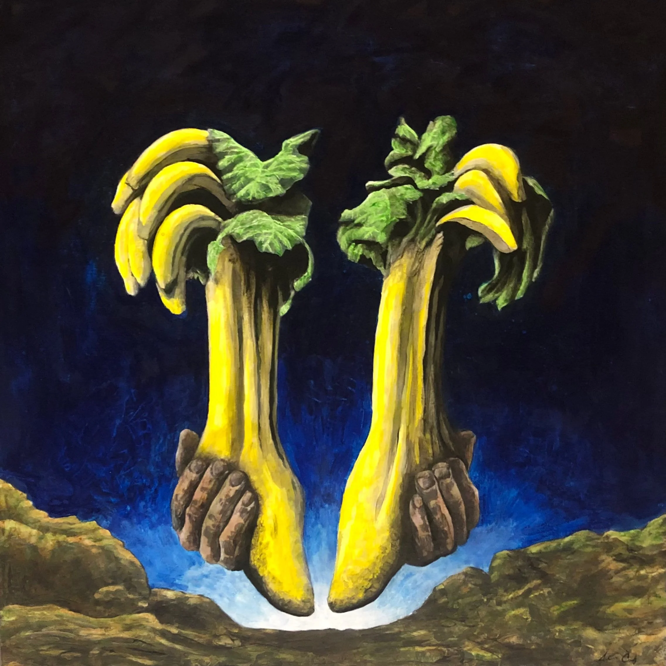 Lust, 2025. acrylic on panel, 24 × 24 in.