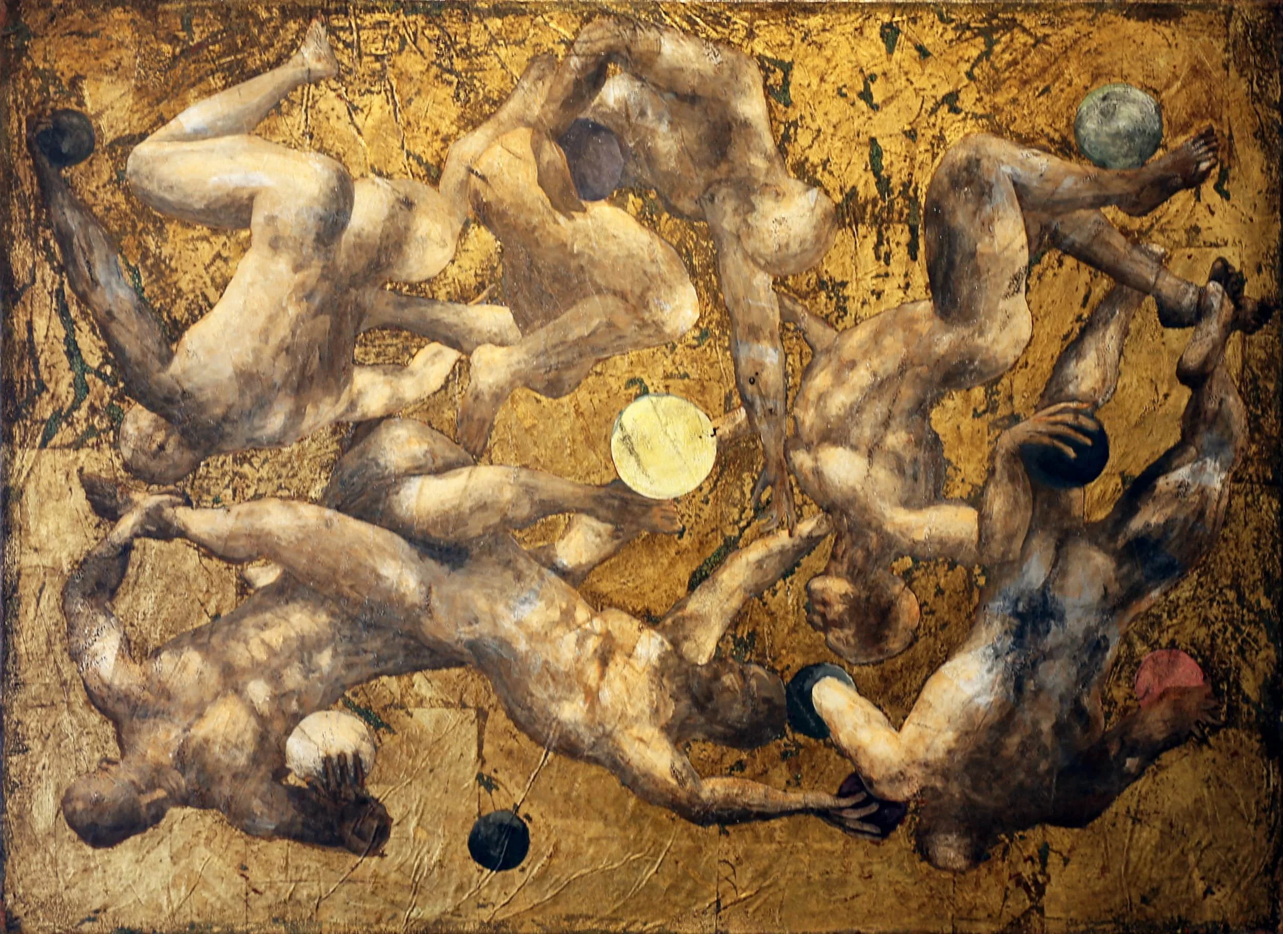 Heavenly Bodies, 2008. acrylic/oil on canvas, 22 × 30 in.