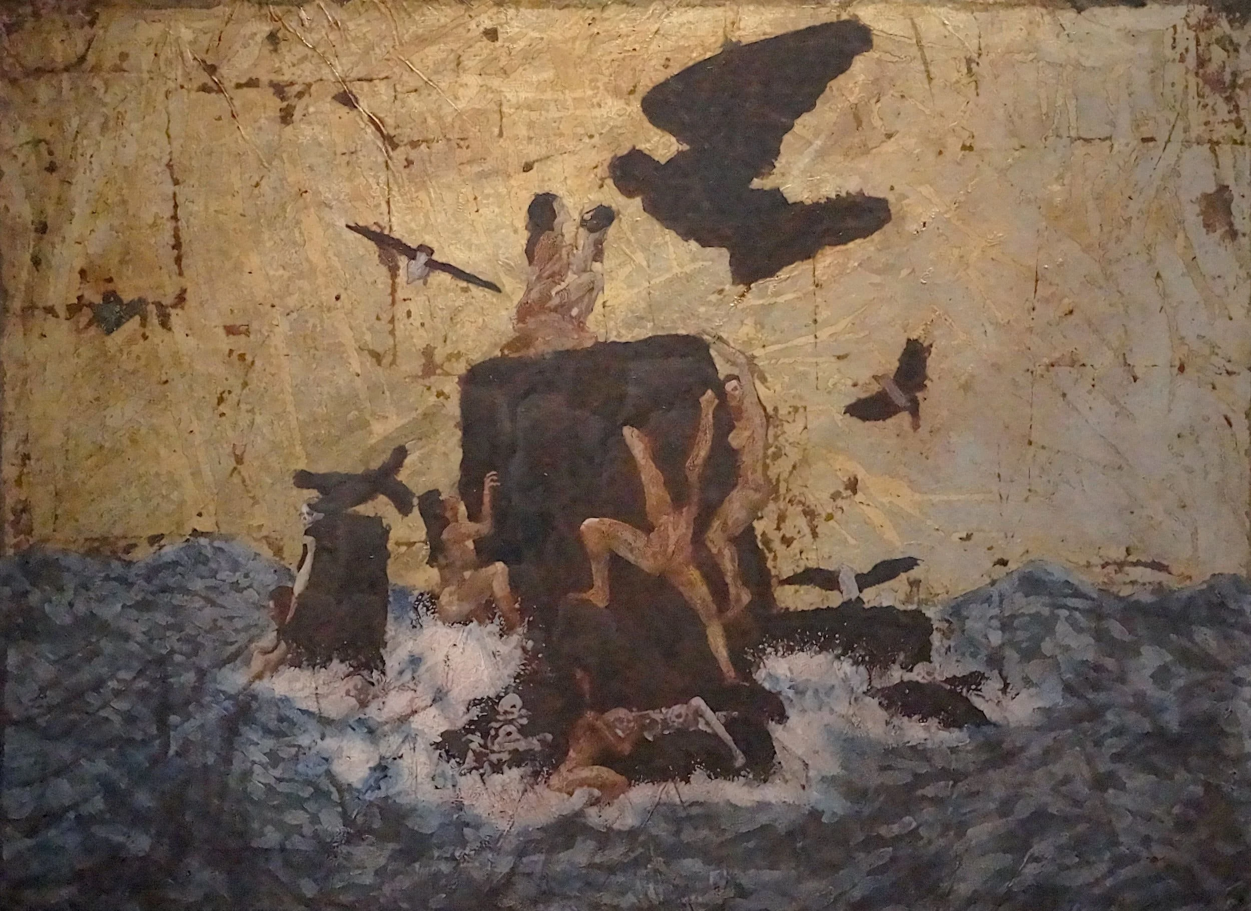 Across the Sea of Dreams, 2012. acrylic/oil on canvas, 22 × 30 in.