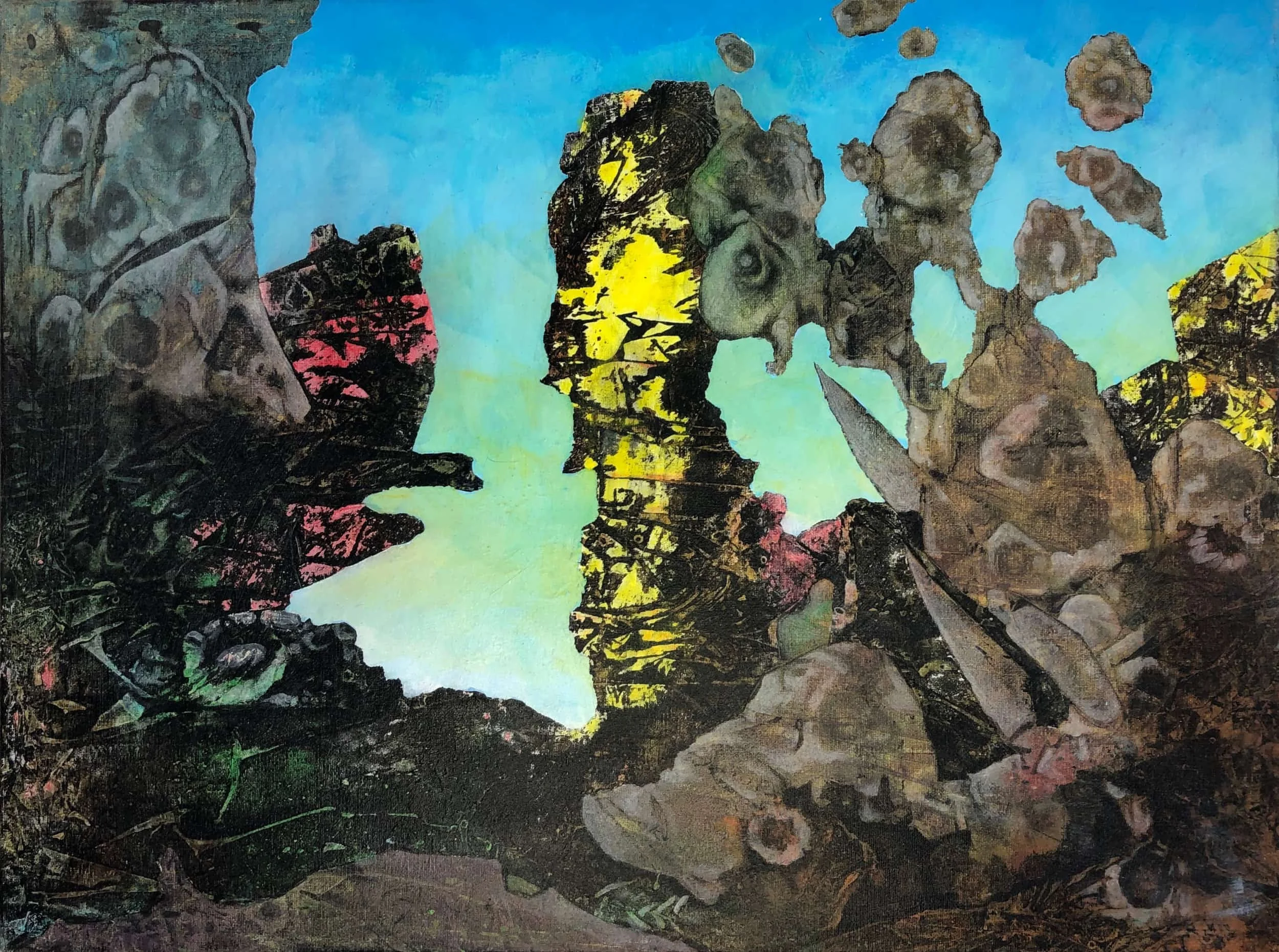Fairyland at Dawn, 2019. acrylic on canvas, 18 × 24 in.