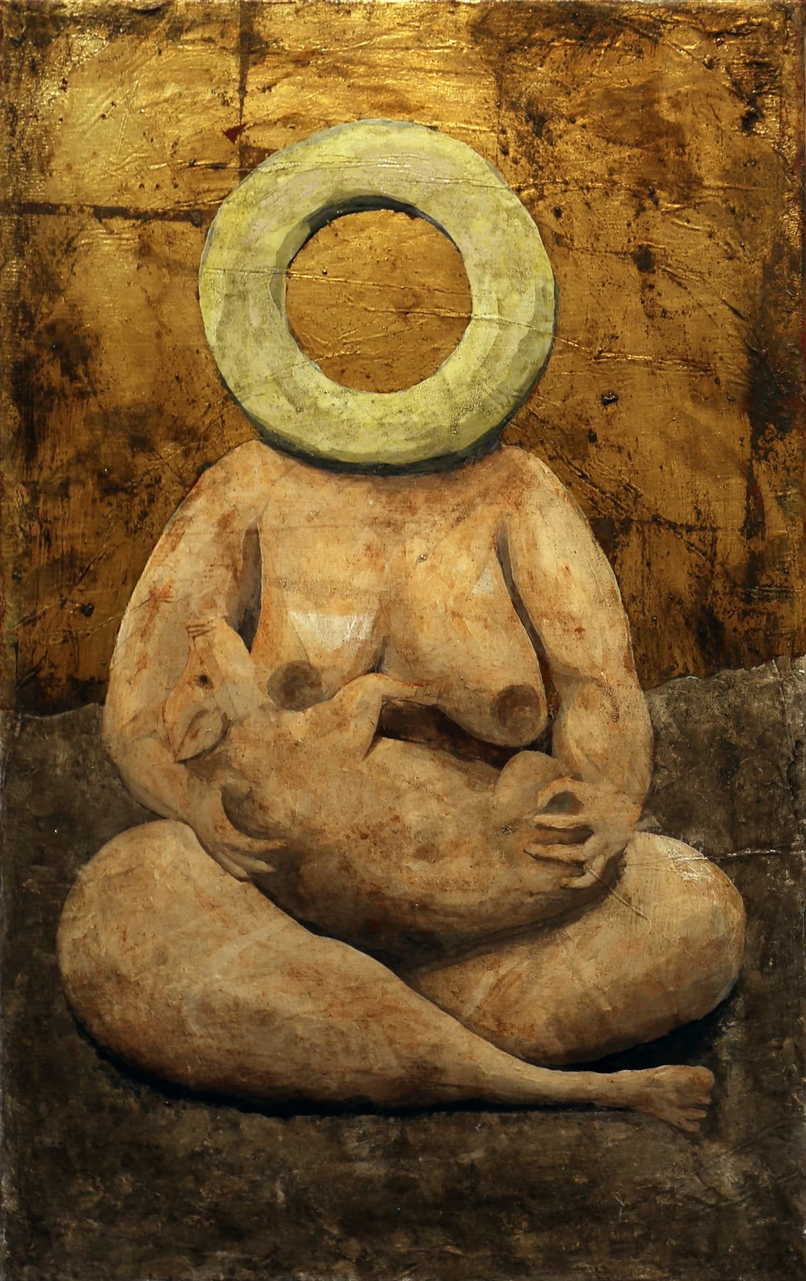 The Suckling Pig, 2014. acrylic/oil on canvas, 26 × 16 in.