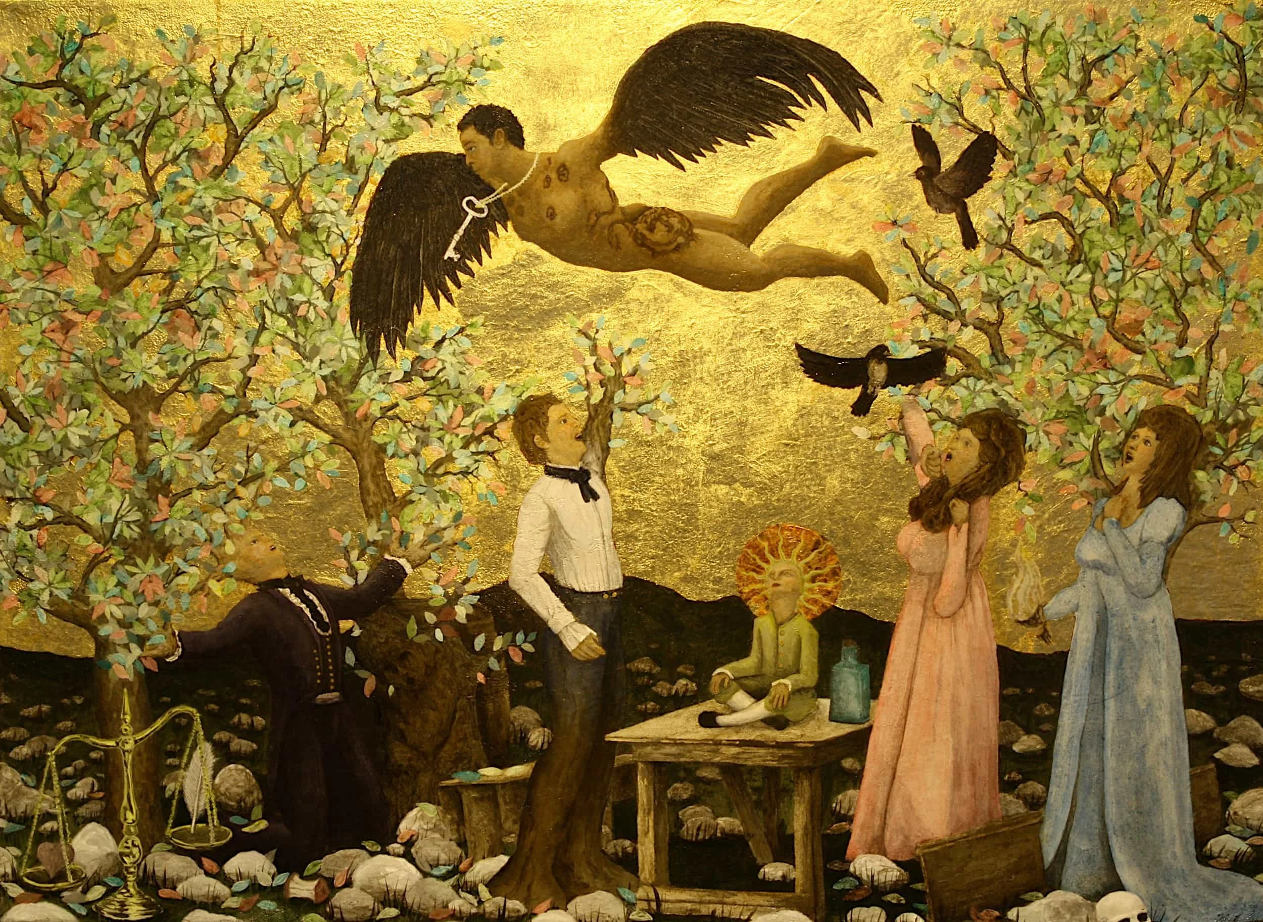 The Silver Key, 2012. acrylic/oil on canvas, 22 × 30 in.