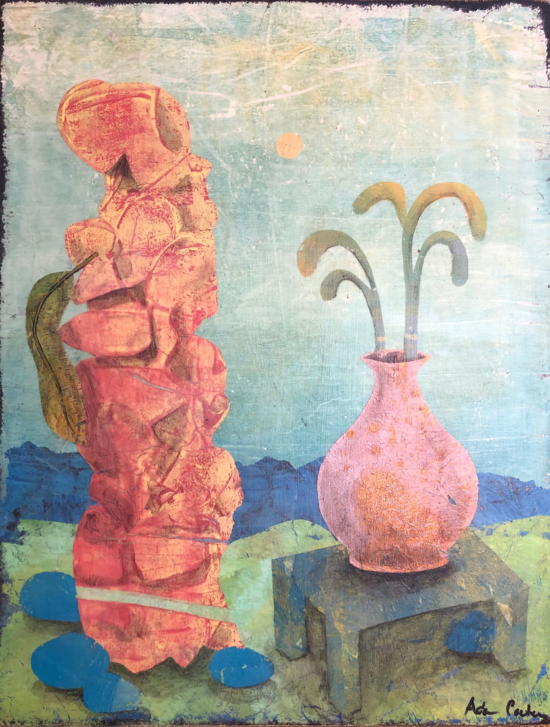 The Gardner, 2021
acrylic/wax on panel, 14 × 11 in.