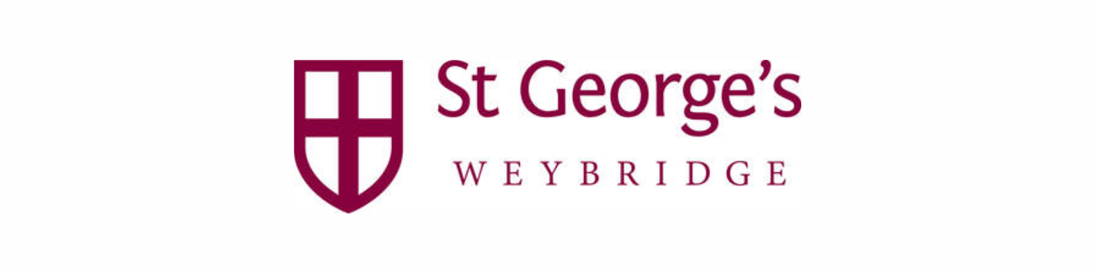 Maroon St George's College Logo on white background