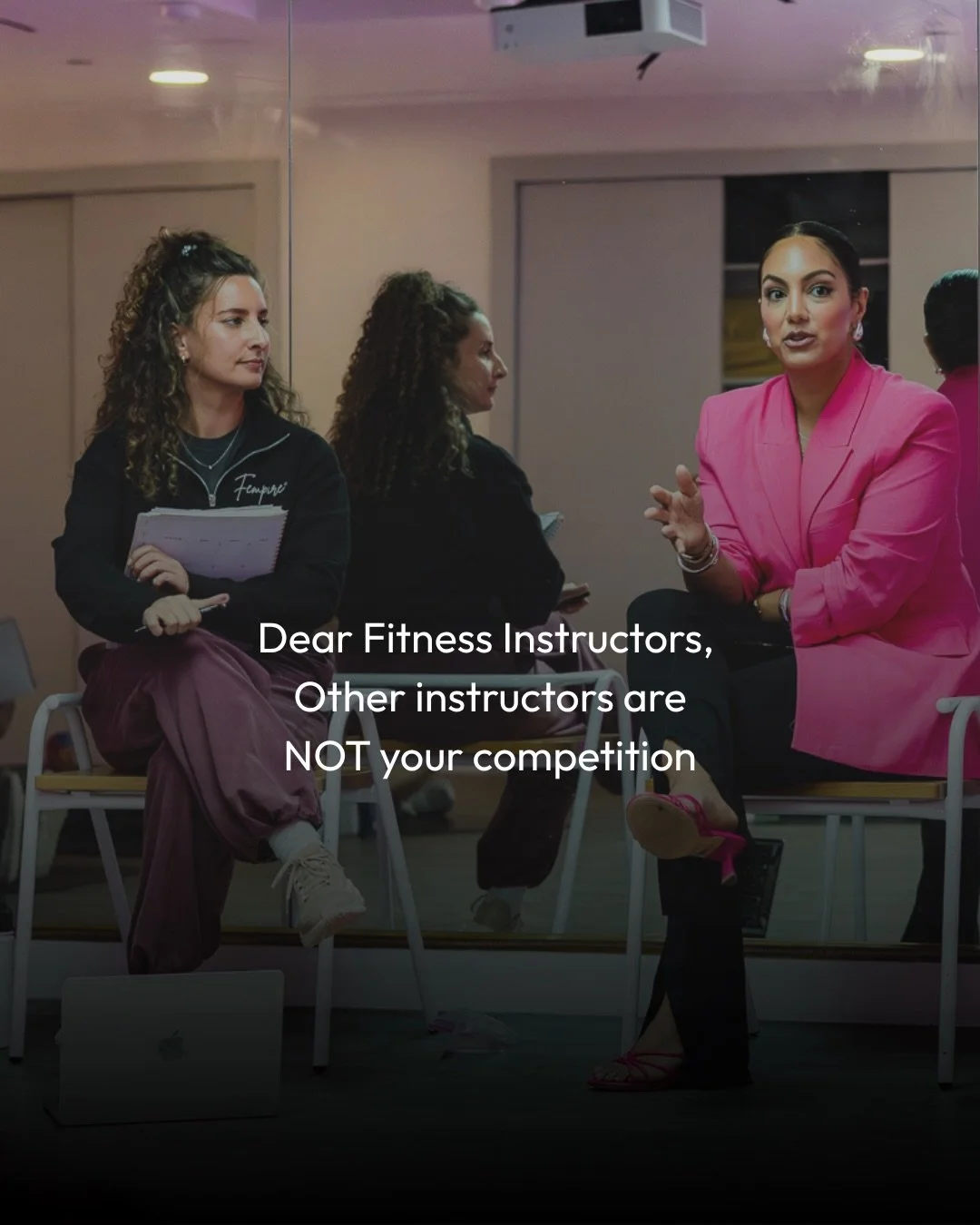The fitness industry can make instructors feel like they constantly need to compete.

More followers.
Fuller classes.
More pressure to sound, teach, and lead exactly like everyone else.

But some of the most impactful instructors I know are impactful
