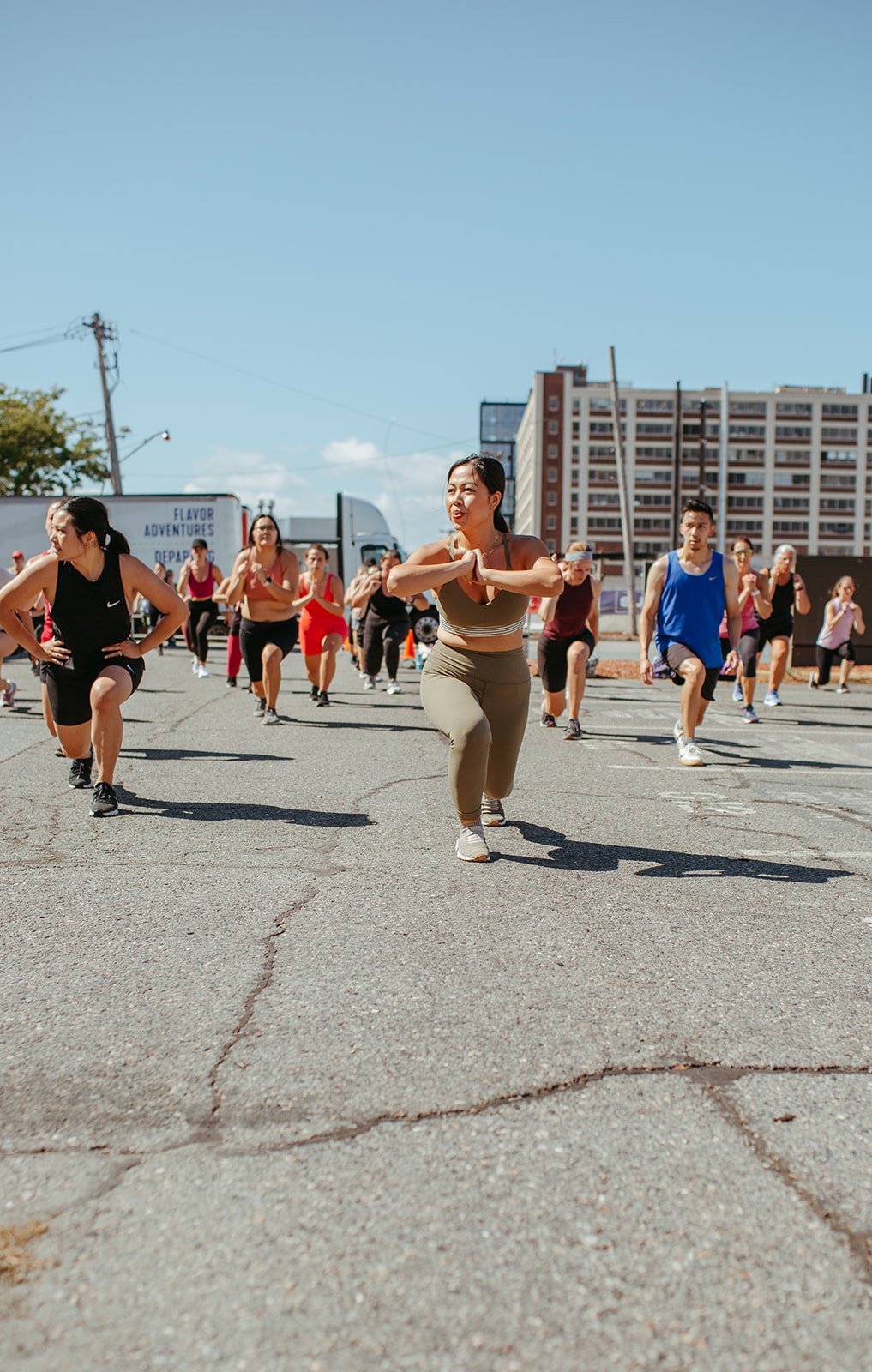 Female exercising